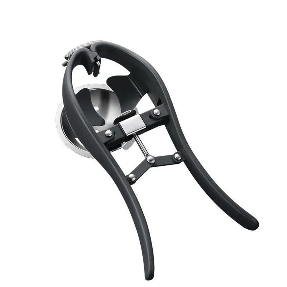 Schiaccia-uova in acciaio inox, separatore automatico per uova crude, apriuova portatile, facile da usare, accessorio creativo da cucina
