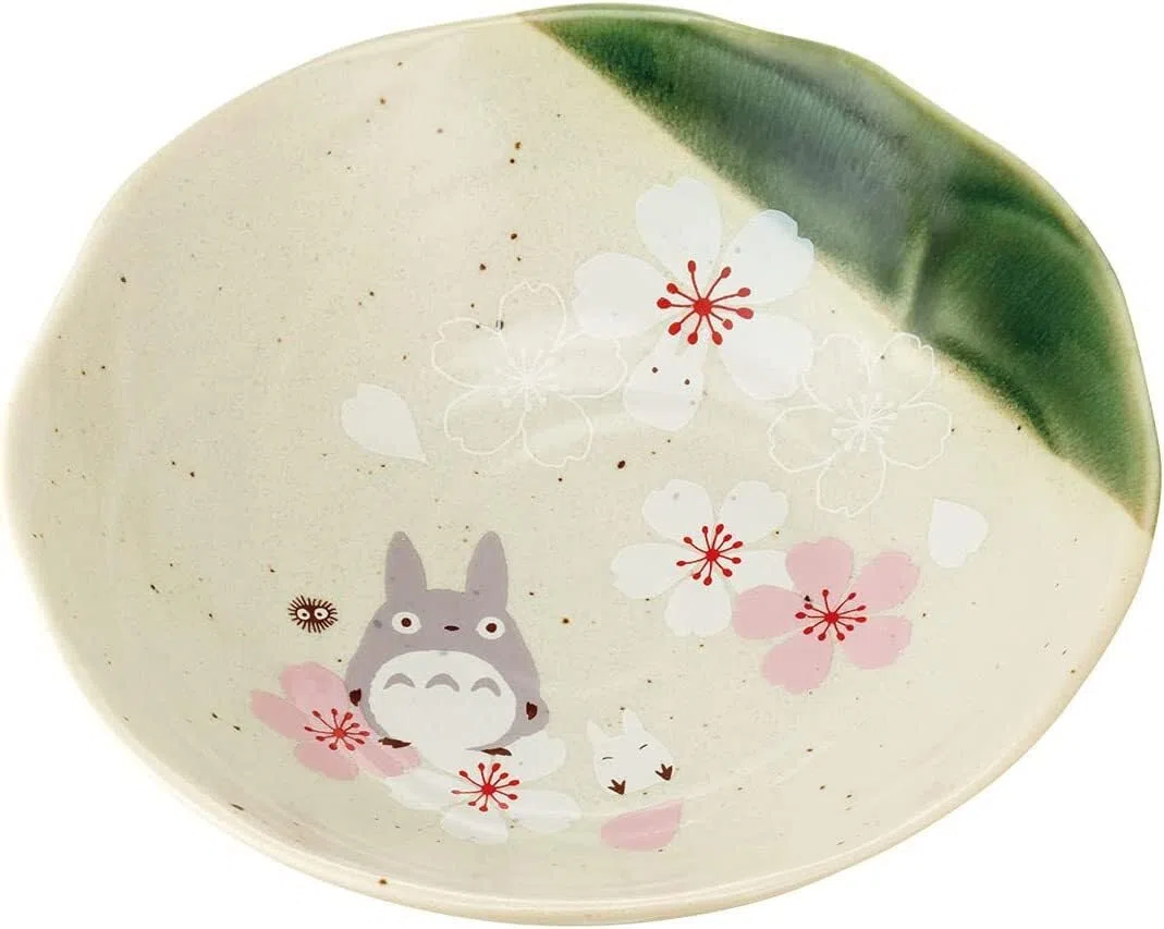 Studio Ghibli via Bluefin My Neighbor Totoro Traditional Japanese Dish Series – Piatto da insalata/ciotola [Sakura/Cherry Blossom] – Merchandise ufficiale Studio Ghibli (modello: CHMD2-A)