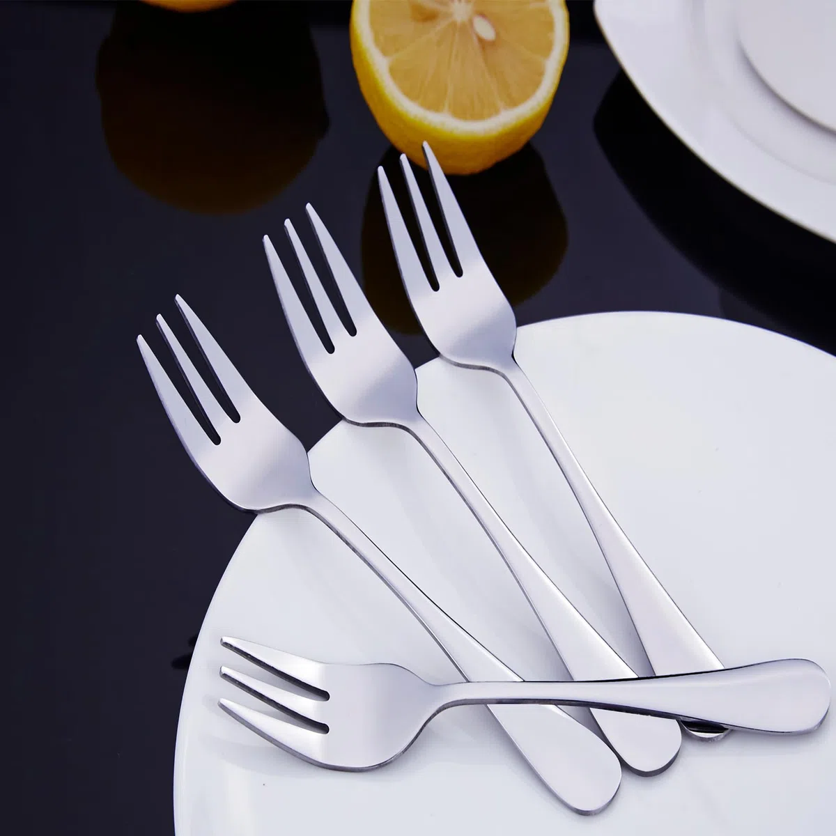 Set di 36 forchette per dolci Joeczo (14 cm / 5,5 pollici) – Forchette in acciaio inossidabile per torte/dessert, Lavabili in lavastoviglie – Per casa, cucina o ristorante