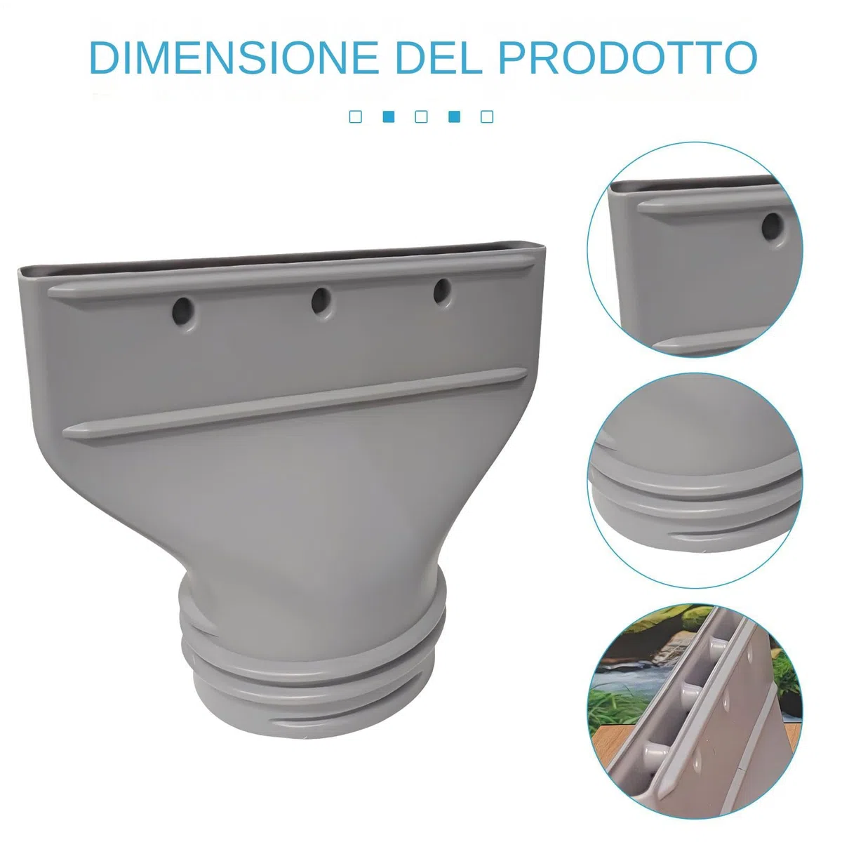 Adattatore Del Tubo Del Tubo Del Condizionatore Ad Aria Piatta Portatile - Accoppiatore Per Tubo Di Scarico AC Mobile | Accessorio Per Giunti Per Sfiato Per Tubo Per Soggiorno Per Garage Scantinato
