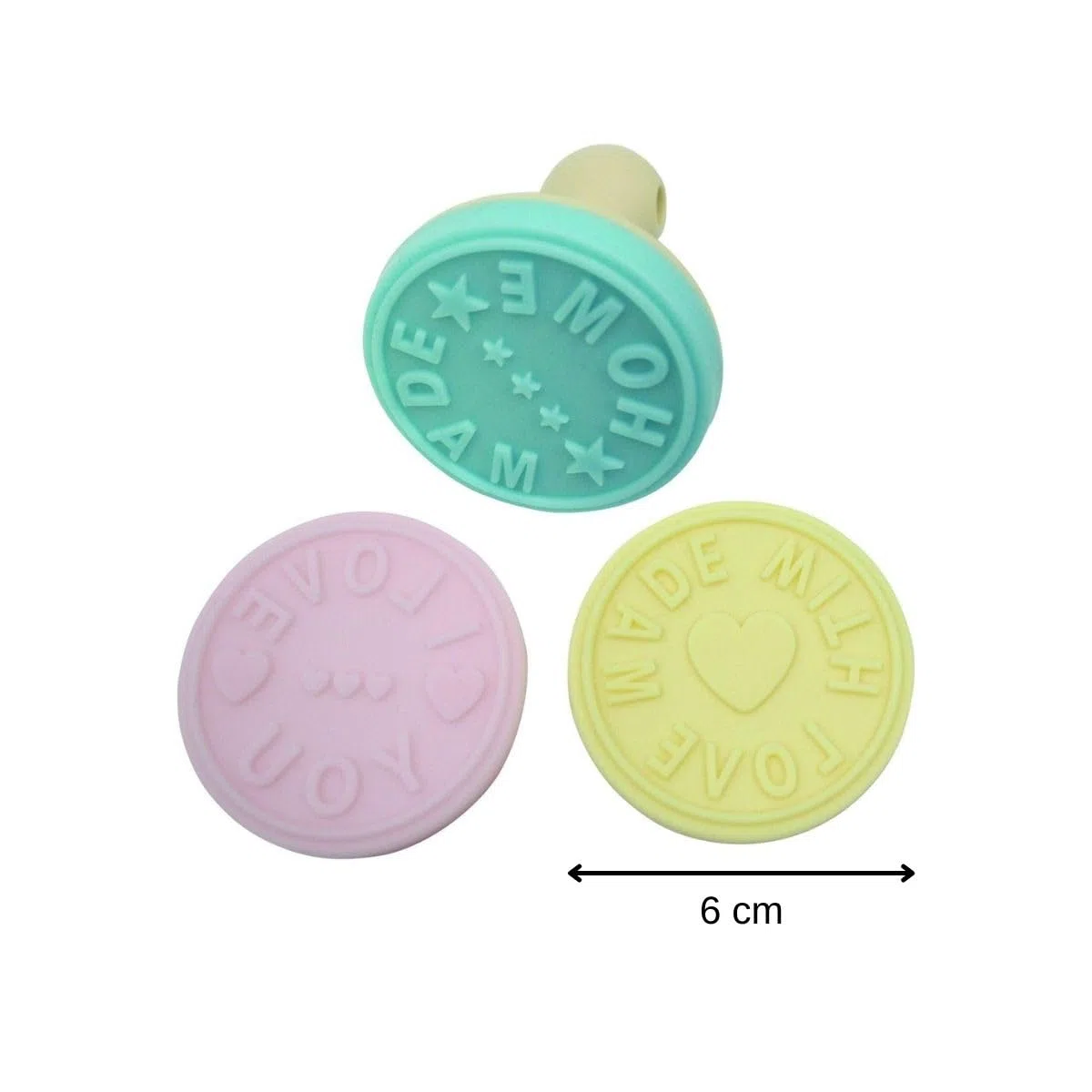 Zenker FCK44812 Silicone, 3 Pezzi, Timbro per Biscotti, 6x6x7cm