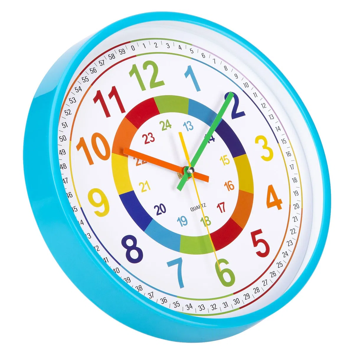 Orologio da Parete Educativo per Bambini Orologio da Muro Silenzioso Orologio per la Camera da Letto, Adatto per la Scuola 30 cm