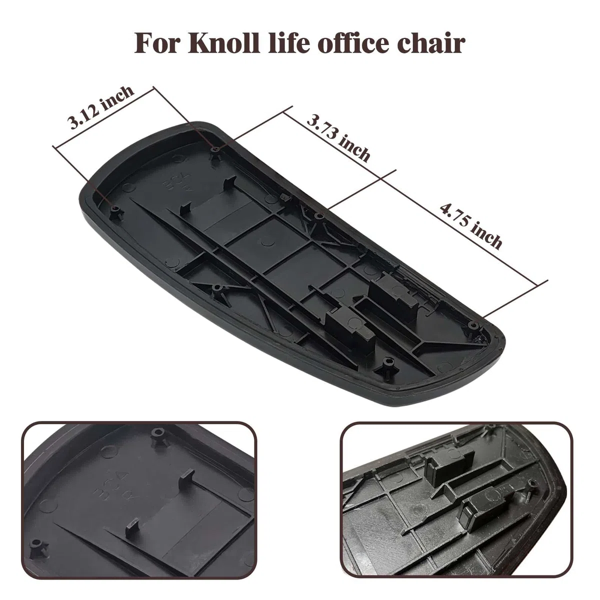 Braccioli ad alte prestazioni per sedie da ufficio Knoll Life – Braccioli di ricambio con viti per migliorare comfort e supporto per spazi di lavoro