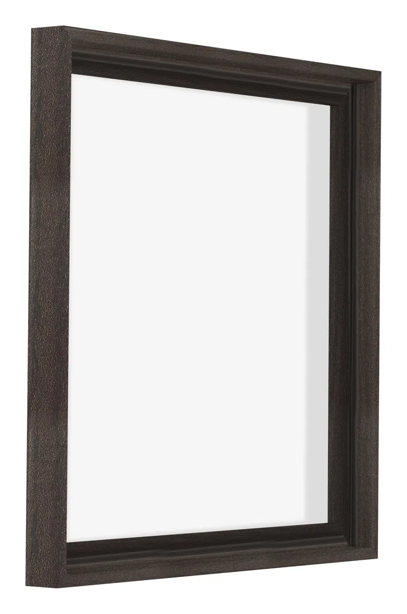 Cornice a cassetta per tela - Quercia Scura - Compatibile con telaio - MDF - Lausanne