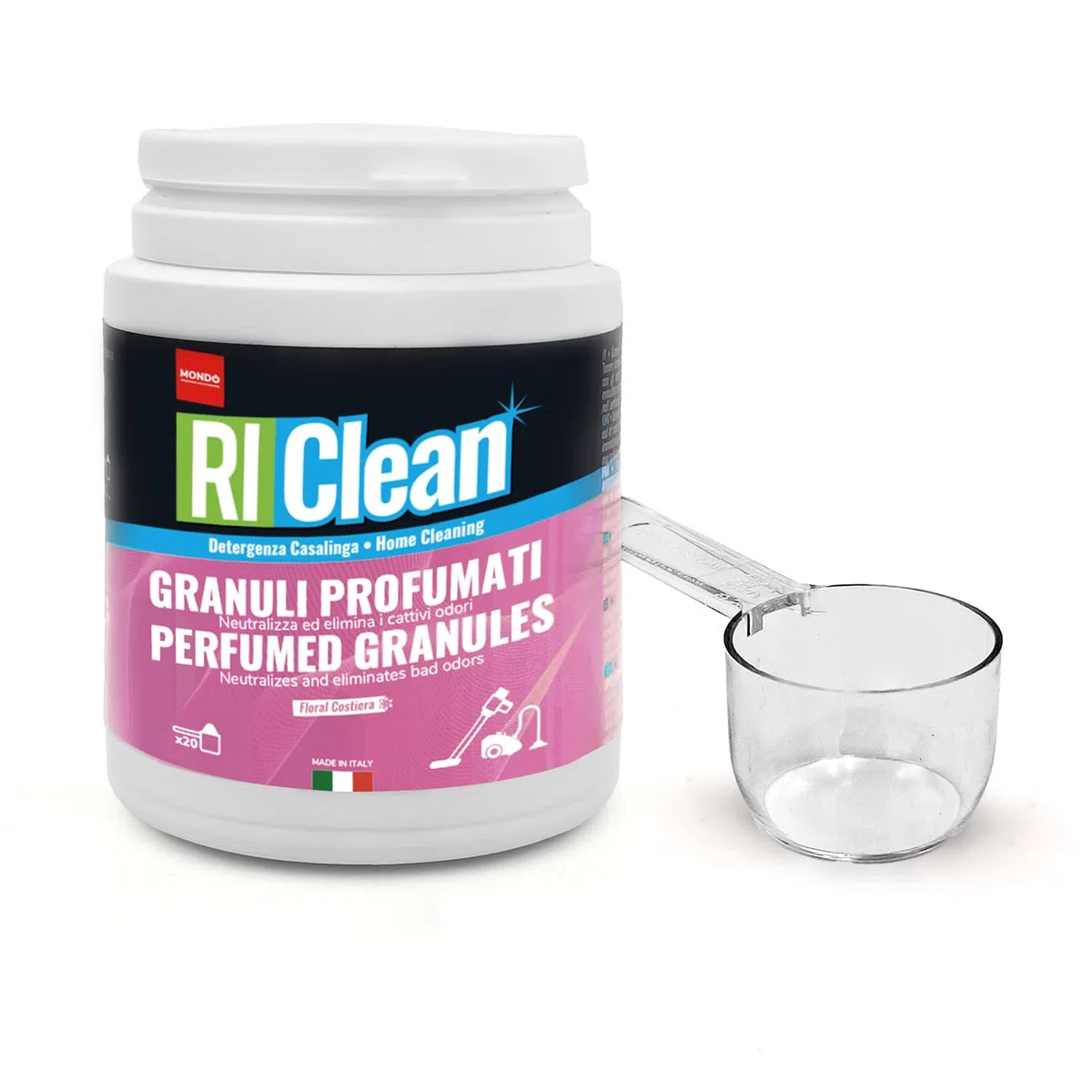 MONDO, RiClean Granuli Profumati per aspirapolvere, Profumazione Costiera, 200 g