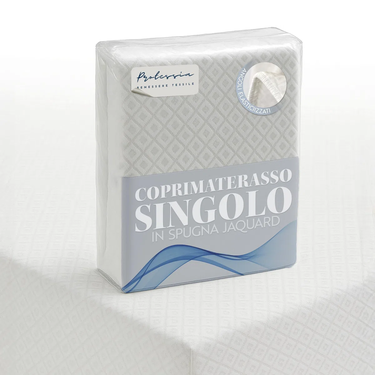 Coprimaterasso Singolo 80x190x27 cm in Spugna di Cotone Traspirante e Morbido per Letto Singolo Confortevole