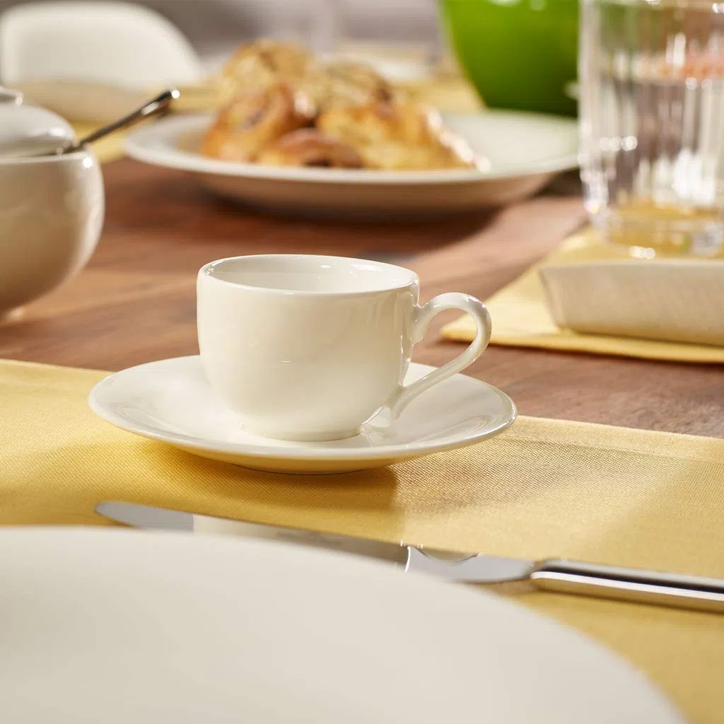 Villeroy & Boch New Cottage Basic Tazzina da Caffè, 80 ml, Porcellana Premium, Bianco