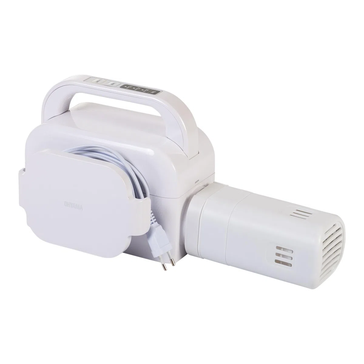 Iris Ohyama, Scaldacoperte elettrico e asciugatrice 2-in-1, 490W, Tubo flessibile espandibile, 3 impostazioni del timer, Per biancheria da letto, coperte - Bed Warmer BW-C1 - Bianco