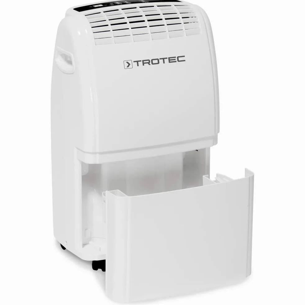 TROTEC Deumidificatore elettrico per ambienti TTK 75 E – potenza 20 L/giorno – superficie 45 m² / 110 m³ – dispositivo di deumidificazione con spegnimento automatico
