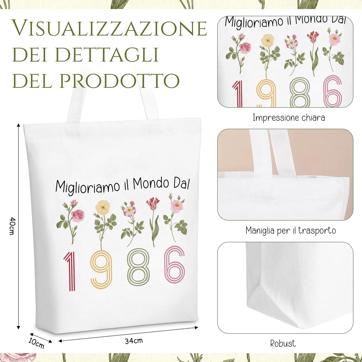 Hestya Regalo 50 Anni Donna Compreso Borsa Shopper Donna Borsa Cosmetica e Portachiavi Regalo di per Moglie o Amica, Celebrare 50 Anni di Compleanno Donna