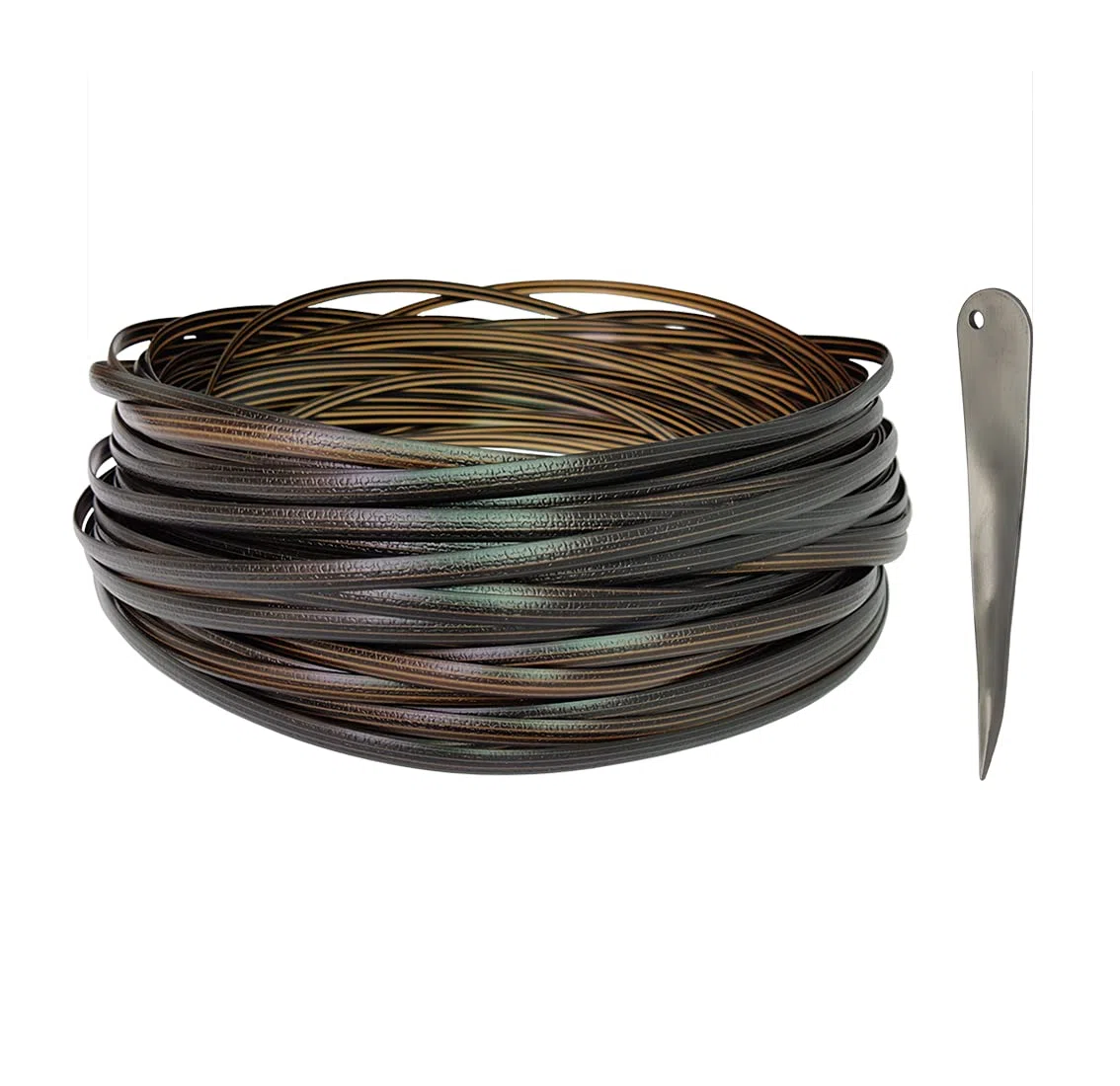 Feyart 34,7 m 8 mm in rattan per tutte le condizioni atmosferiche + strumento di tessitura, kit di riparazione per mobili da giardino in rattan, tavolo e sedie, colore marrone sfumato