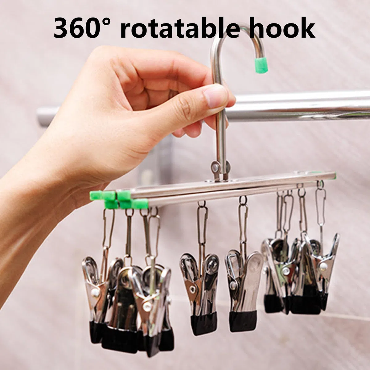 Darkroom Film Asciugatura Hanging Rack Telaio 10 Clip Per 35mm 120/125 Pieghevole Gancio Antivento Accessori