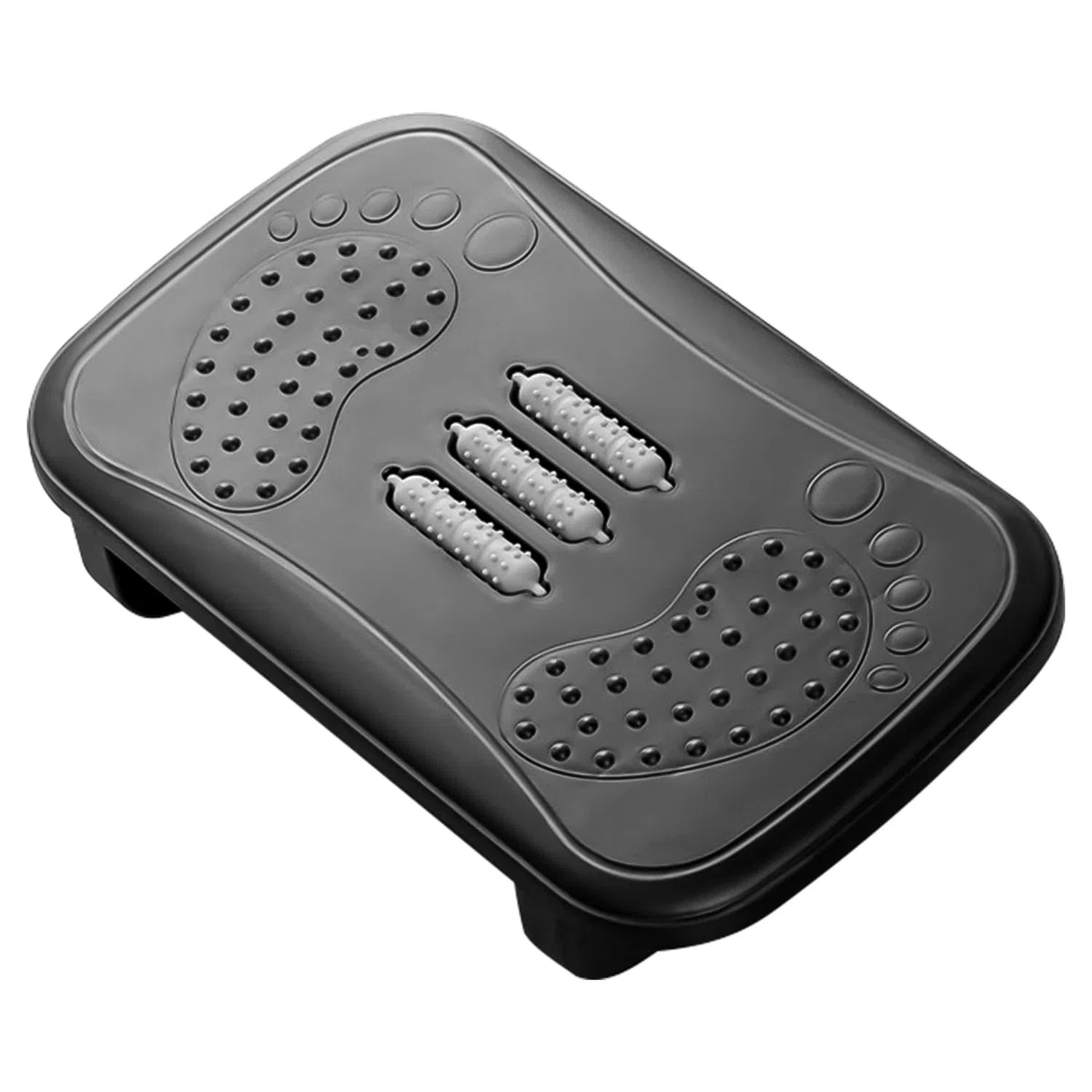 Poggiapiedi da Scrivania Ergonomico con Funzione Massaggio - Sgabello Poggia Piedi Confortevole, Ideale per Ufficio e Casa, Favorisce la Circolazione