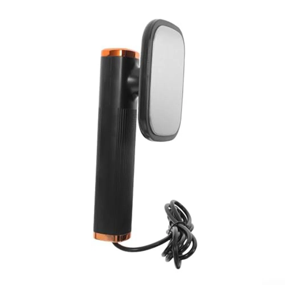 Ferro da stiro compatto da viaggio, mini ferro da stiro portatile a vapore per indumenti, testa rotante a 180°, per rimuovere le rughe dei vestiti, con flacone spray (nero)
