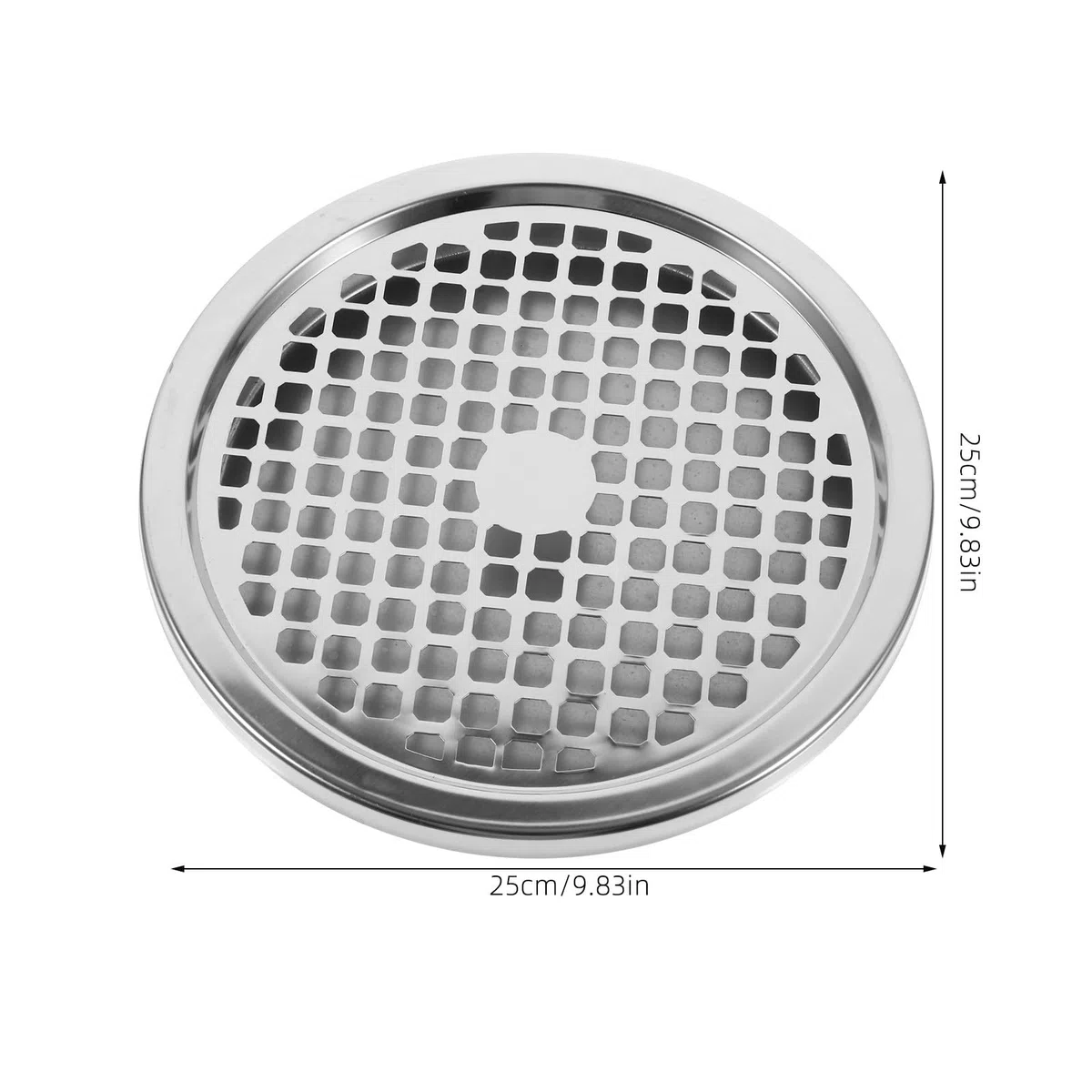Coperchio Posacenere in Acciaio Inox per Bidone della Spazzatura Griglia, Set Completo Vassoio per Contenitore Rifiuti Esterno, Accessorio per Hotel e Uso Commerciale