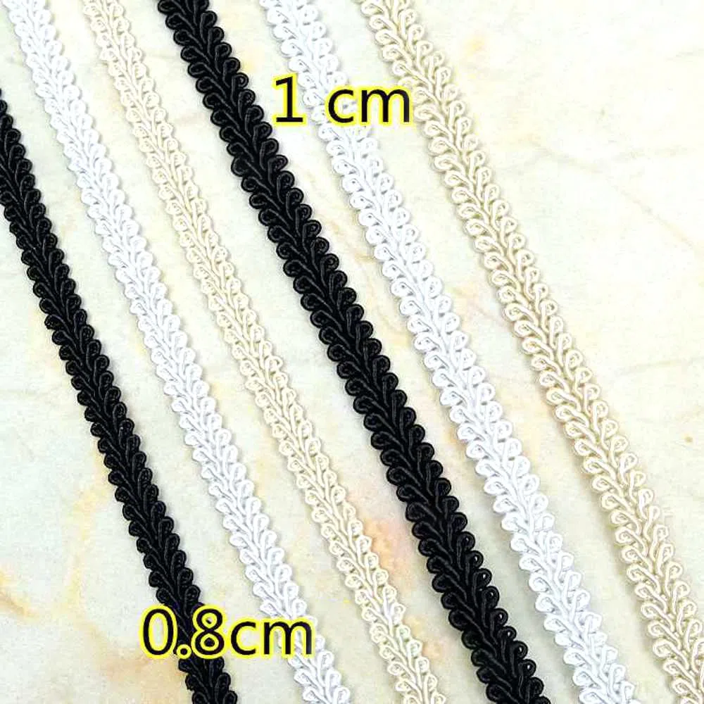 Nastro di pizzo in poliestere, 13 m, 10 mm, 10 mm, per fai da te, sposa, matrimonio, festa, costume, artigianato, cucito, confezioni regalo, bianco