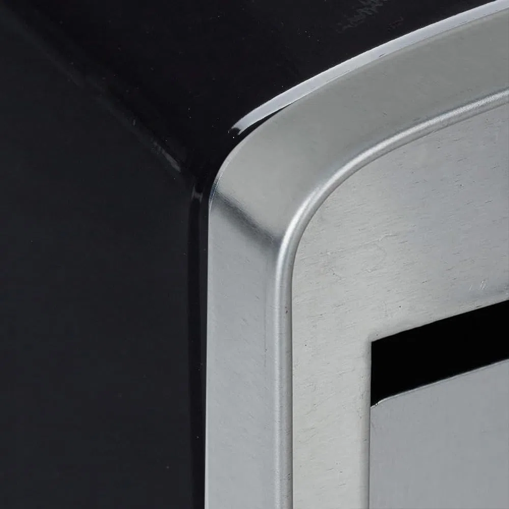 Virsus 6 Portatovaglioli da Bar a Molla NERO, misura 10x9x13 cm, Dispenser in Acciaio Inox per Tovaglioli 17x17cm, Distributore da tavolo di Fazzoletti Salviette Piccole per Gelateria, Bar -0050