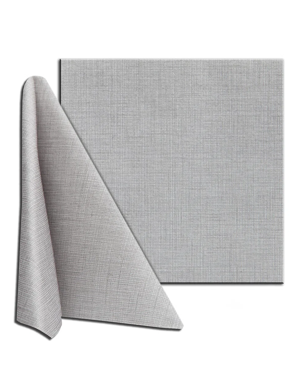 Tovaglioli Monouso Easy in TNT Spunlace trama tipo lino, resistenti, assorbenti e simili al tessuto, 40x40cm 200 pz, Griigo Chiaro