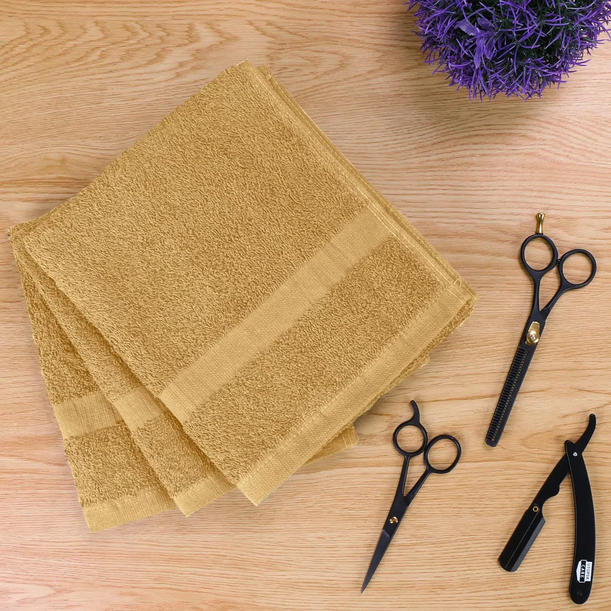 Utopia Towels - Asciugamani da salone, confezione da 24 asciugamani (non resistenti alla candeggina, 40,6 x 68,6 cm) in cotone altamente assorbente per mani, palestra, bellezza, spa e cura dei capelli