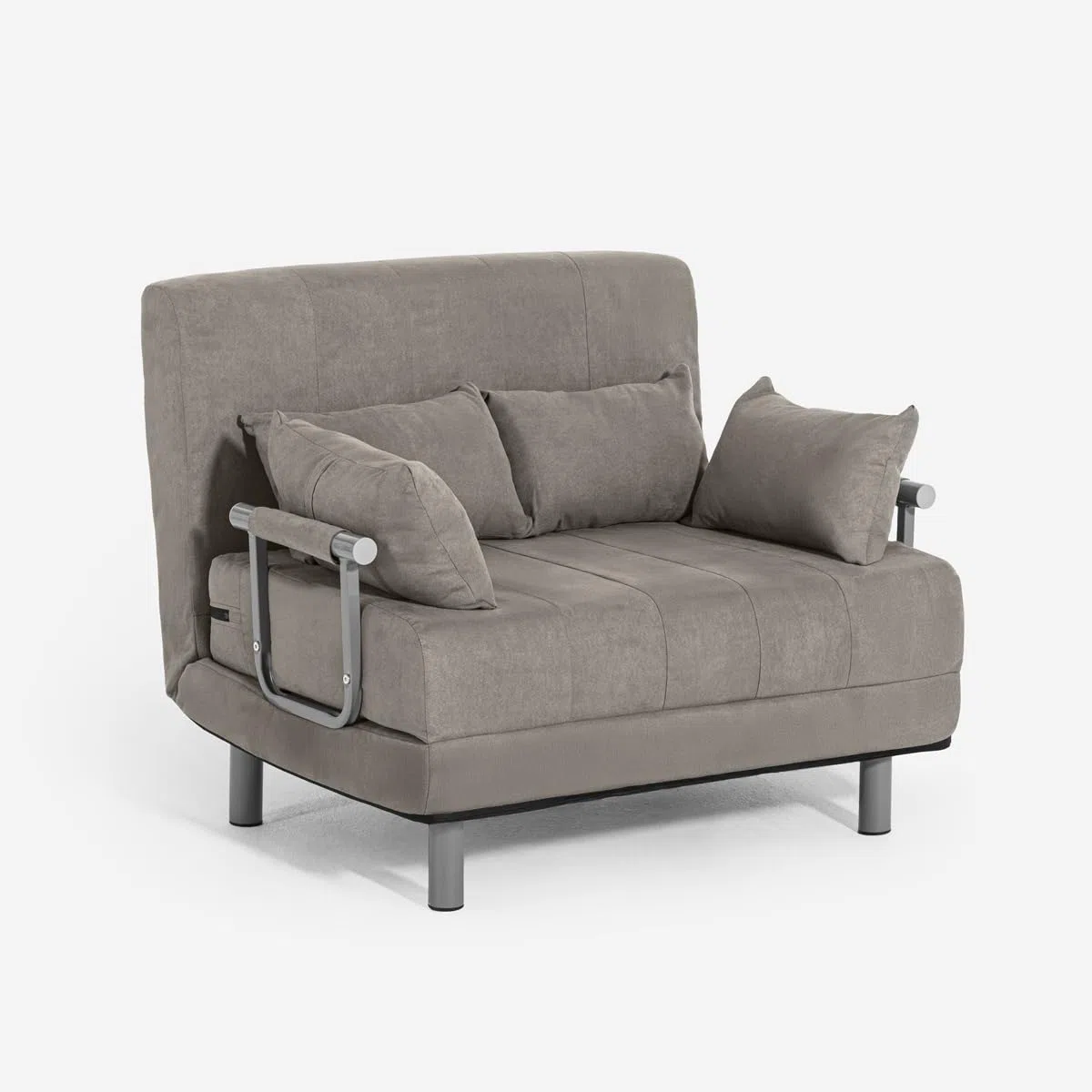 Produce Shop Poltrona Letto in Tessuto Pieghevole salvaspazio Deborah Twin Class - Grigio Scuro