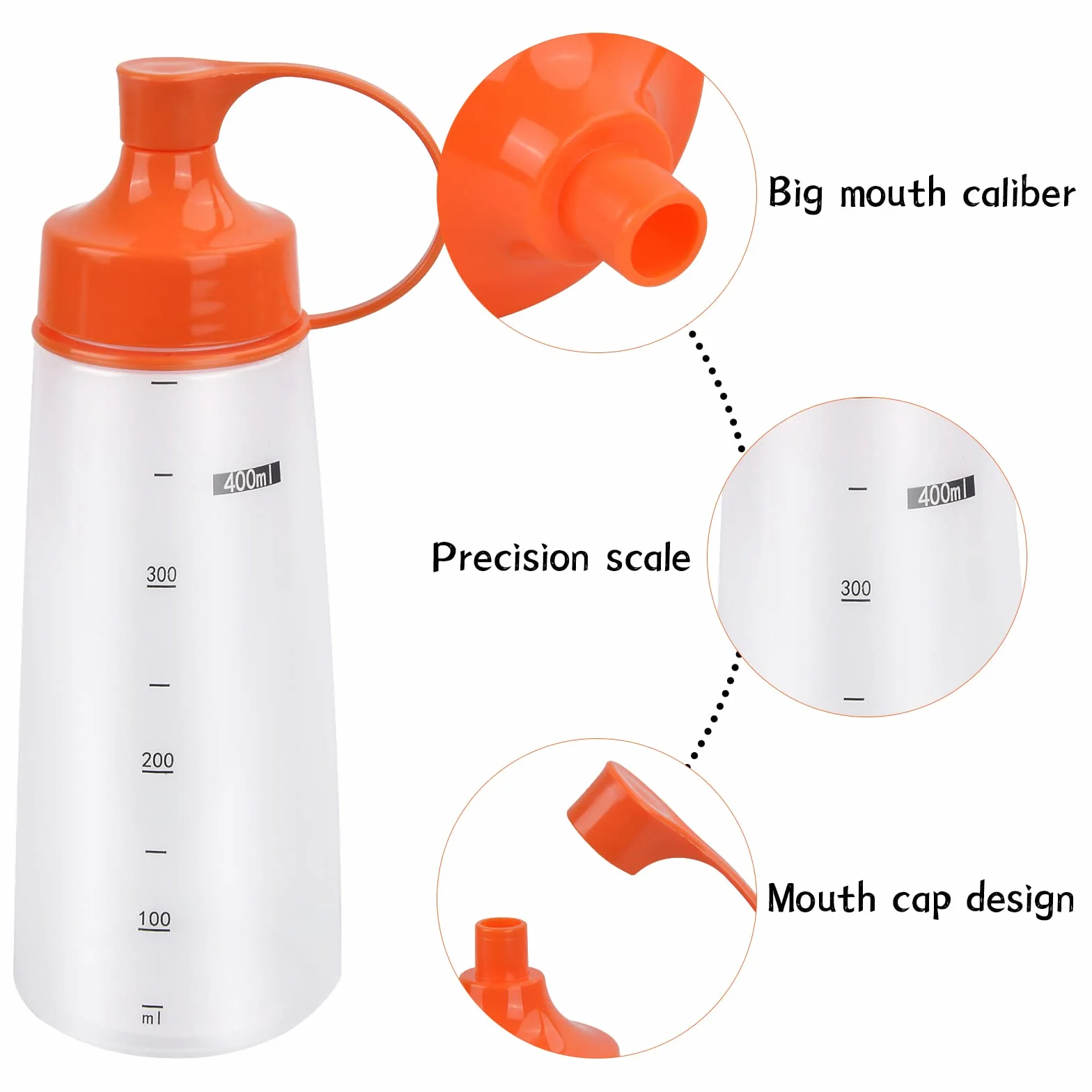 2 Pzi 400ml Bottiglie per Salse Bottiglie Condimento da Spremere Flacone Dosatore con Tappi Dispenser Condimenti in Plastica per Salsa Senza Liquidi BPA per Ketchup Maionese Senape Salsa Piccante Olio