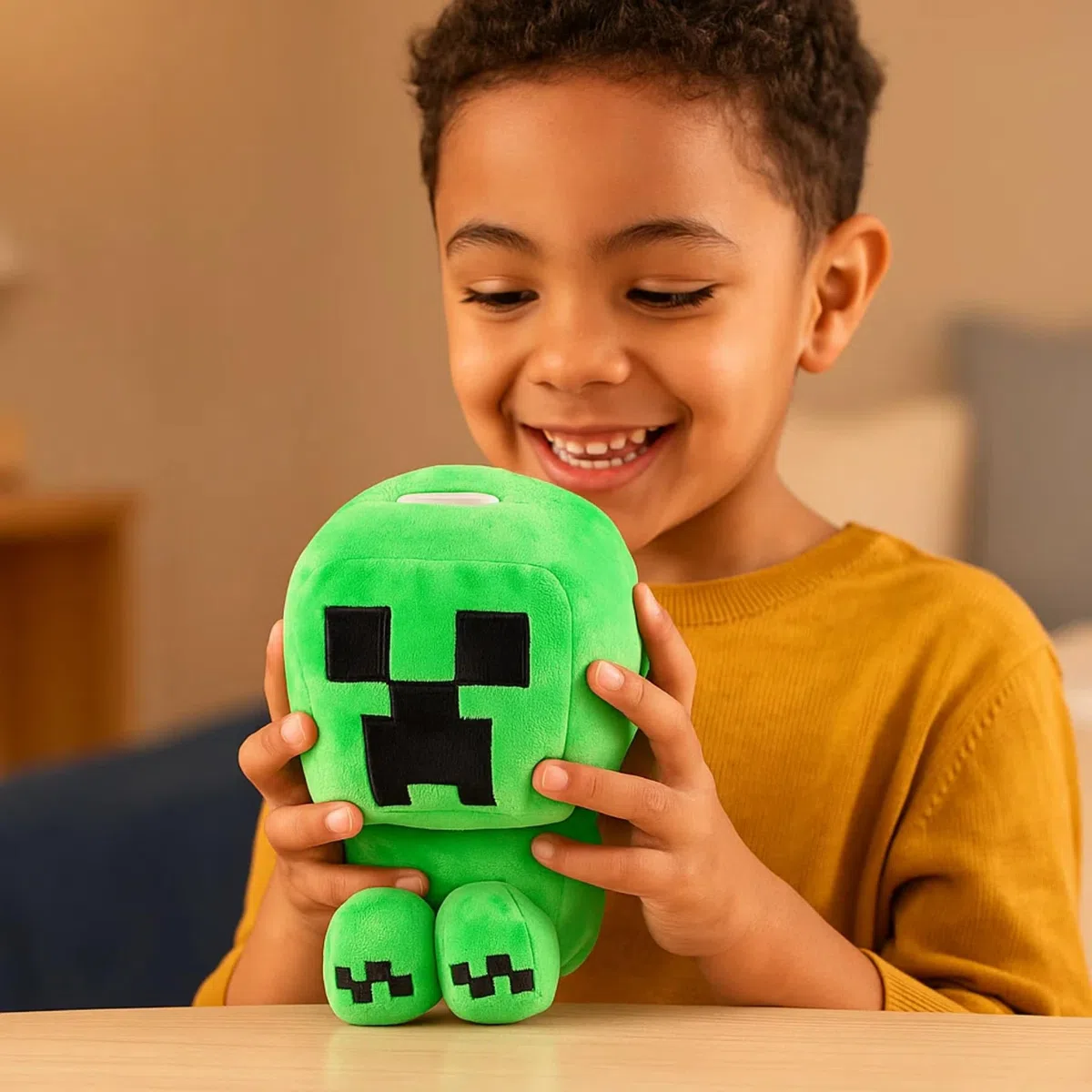 Minecraft Creeper Salvadanaio - Morbido Peluche Salvadanaio per Bambini - Prodotto con Licenza Ufficiale - Circa 20 cm - Carattere iconico - Regalo per giocatori e fan