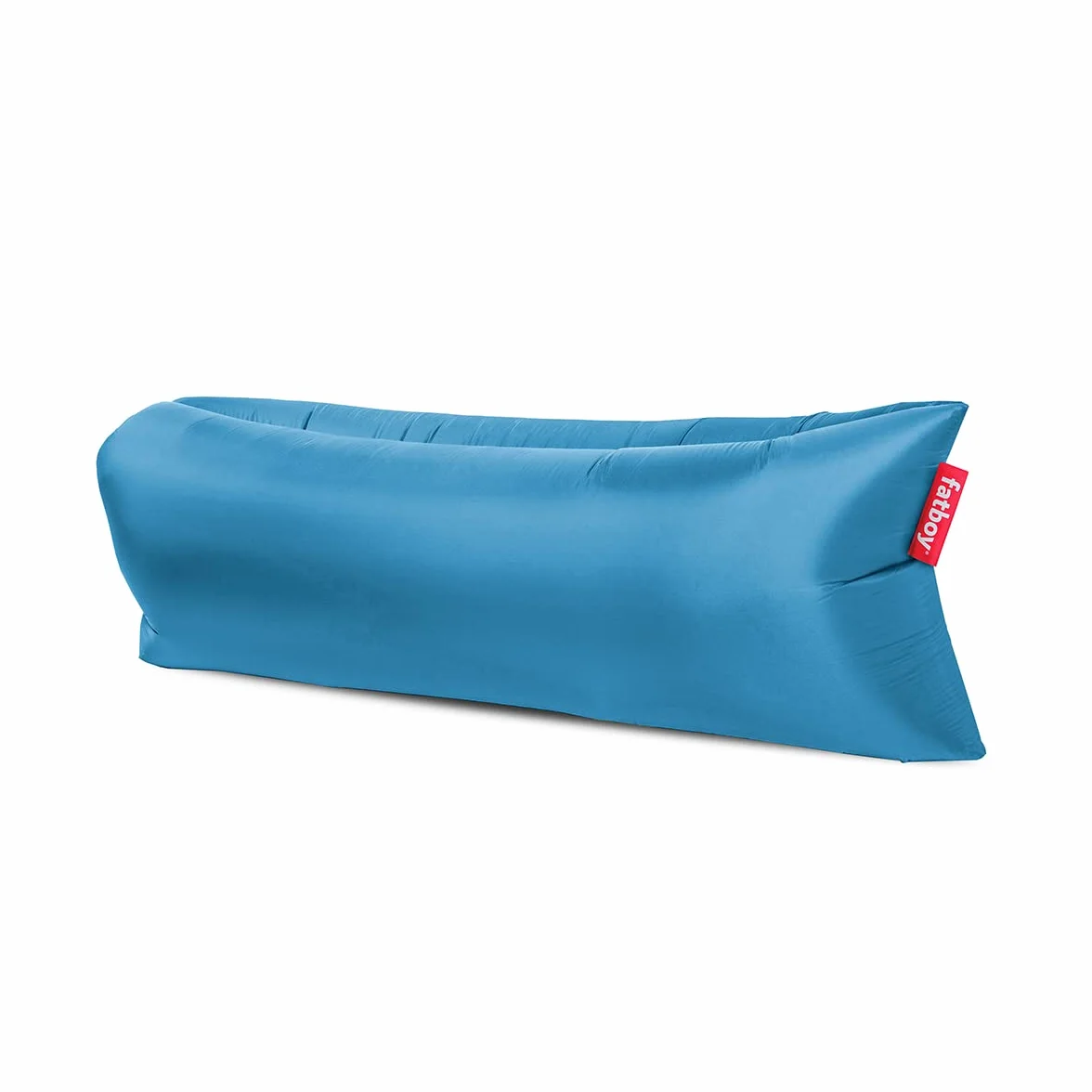 Fatboy Lamzac 3.0 - Divano gonfiabile per adulti e bambini, divano da campeggio, divano letto pigro ad aria, 200 x 90 x 50 cm, senza pompa necessaria, per uso interno ed esterno, Azzurro cielo