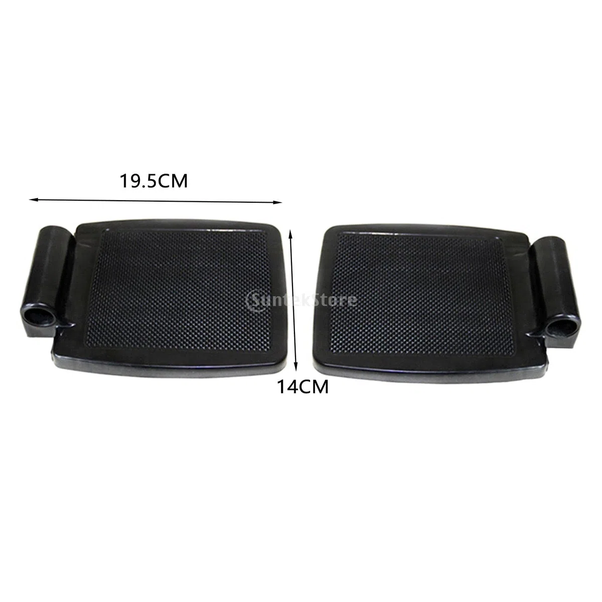 F Fityle Resistente poggiapiedi per sedia a rotelle, pedale per sedia a rotelle manuale rimovibile antigraffio, ricambio, accessori universali per sedia a - Foro in plastica da 2,2 cm