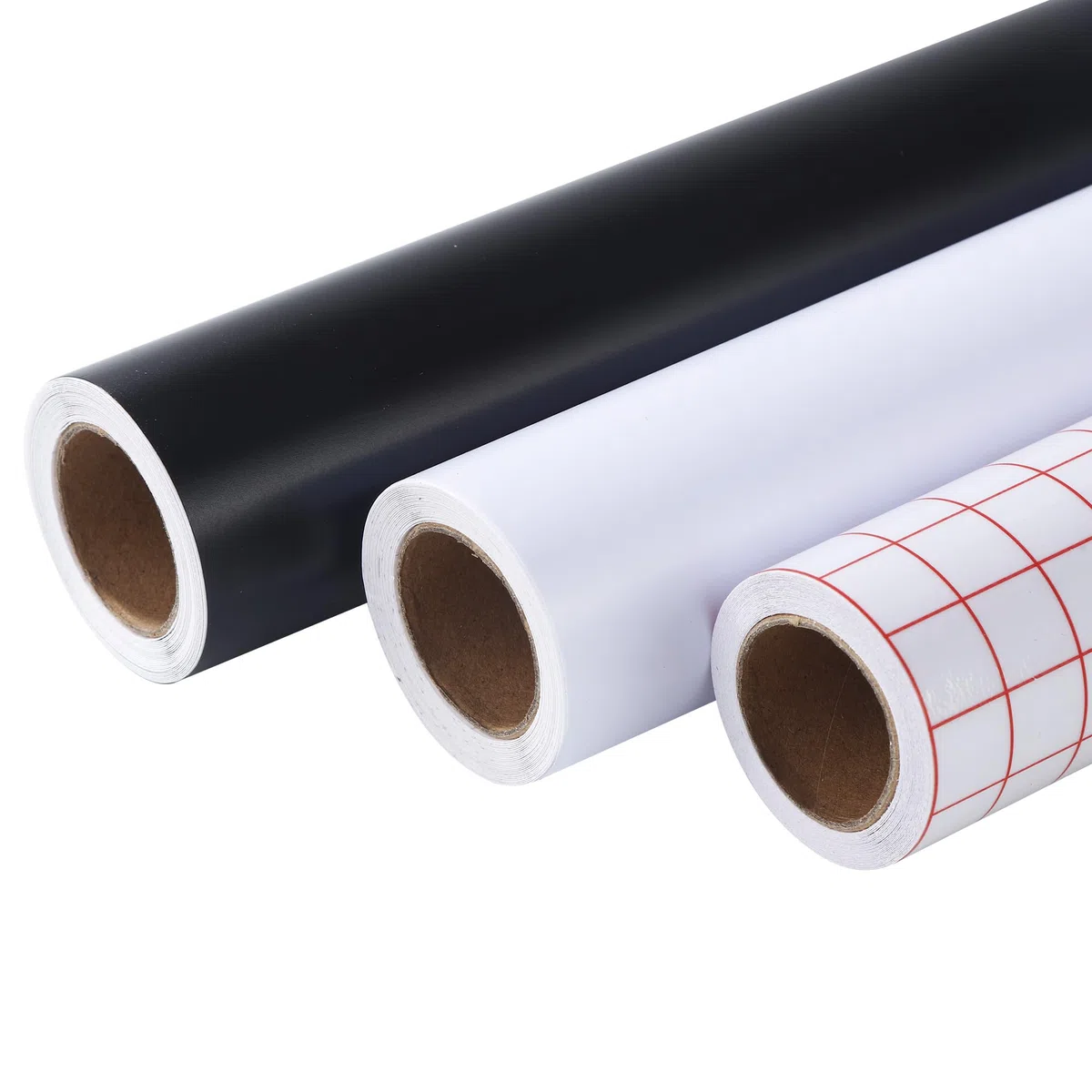 3 Rotoli Fogli Adesivi in Vinile,30.5 x 300 cm Bianco e Nero Vinile Permanente Adesivo, per Tazze, Vetro, Finestre, Ceramiche