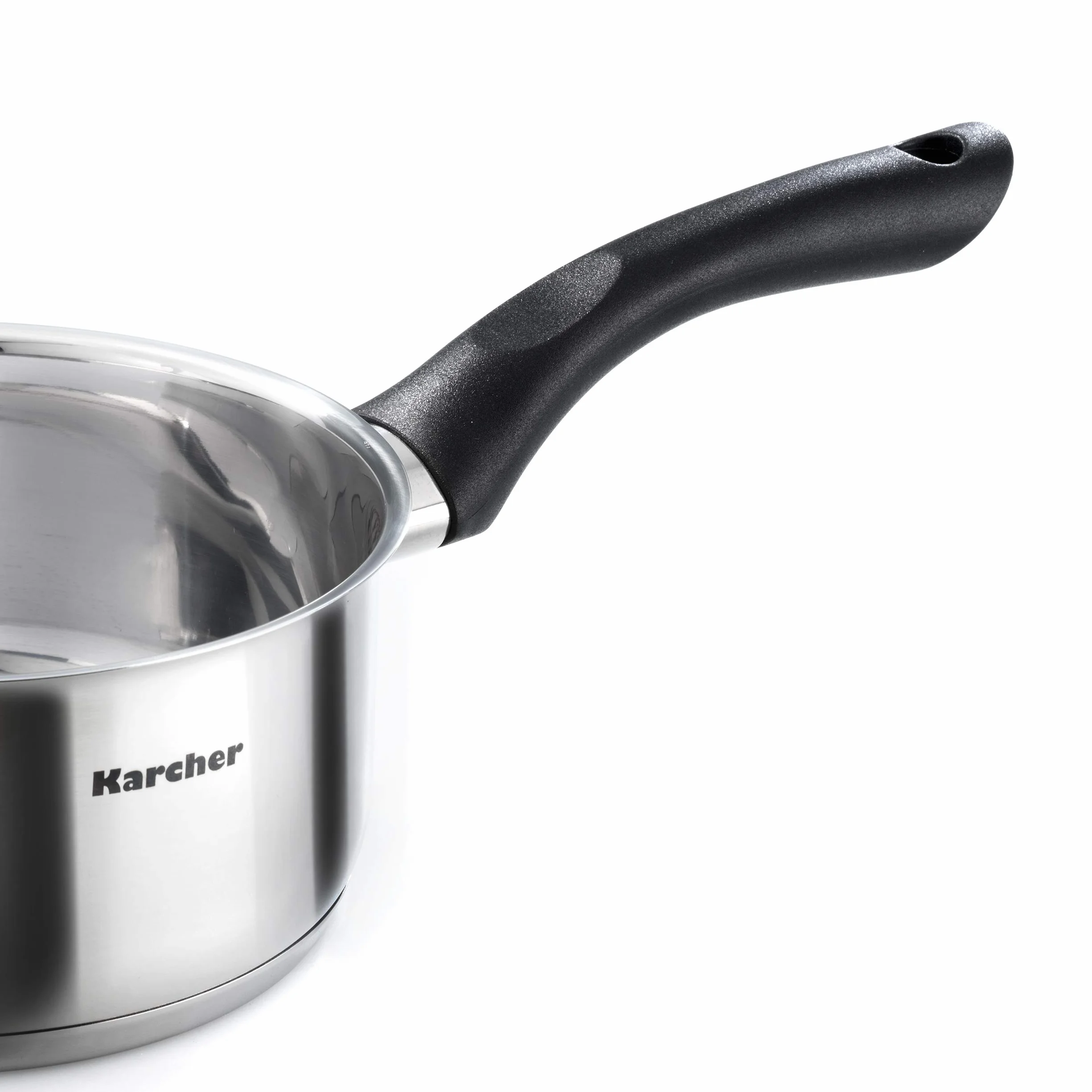 Karcher Set di Pentole Mia Include Coperchi in Vetro, Adatto ai Piani a Induzione, Acciaio Inox, 5 Pezzi