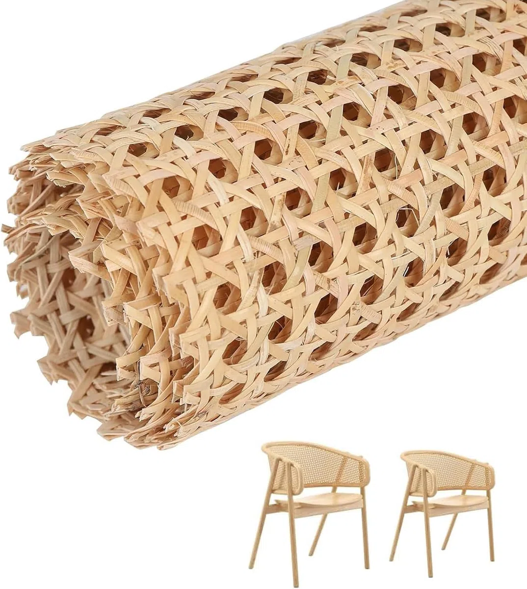 Cane Webbing - Rotolo di rattan intrecciato viennese, per progetti di caning, decorazione per la casa, 40 x 100 cm