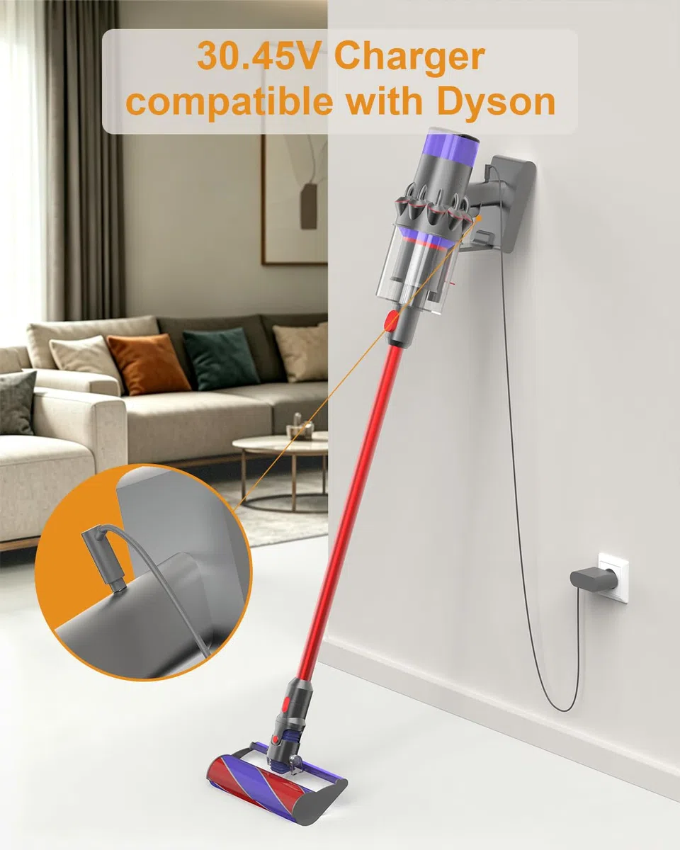 30.45V Caricatore Caricabatterie Compatibile con Dyson V10 V11 V12 V15 SV12 SV14 SV15 SV16 SV20 SV22 Cyclone Absolute Animal 217160-03 969350-03 Alimentatore Aspirapolvere Adattatore Charger