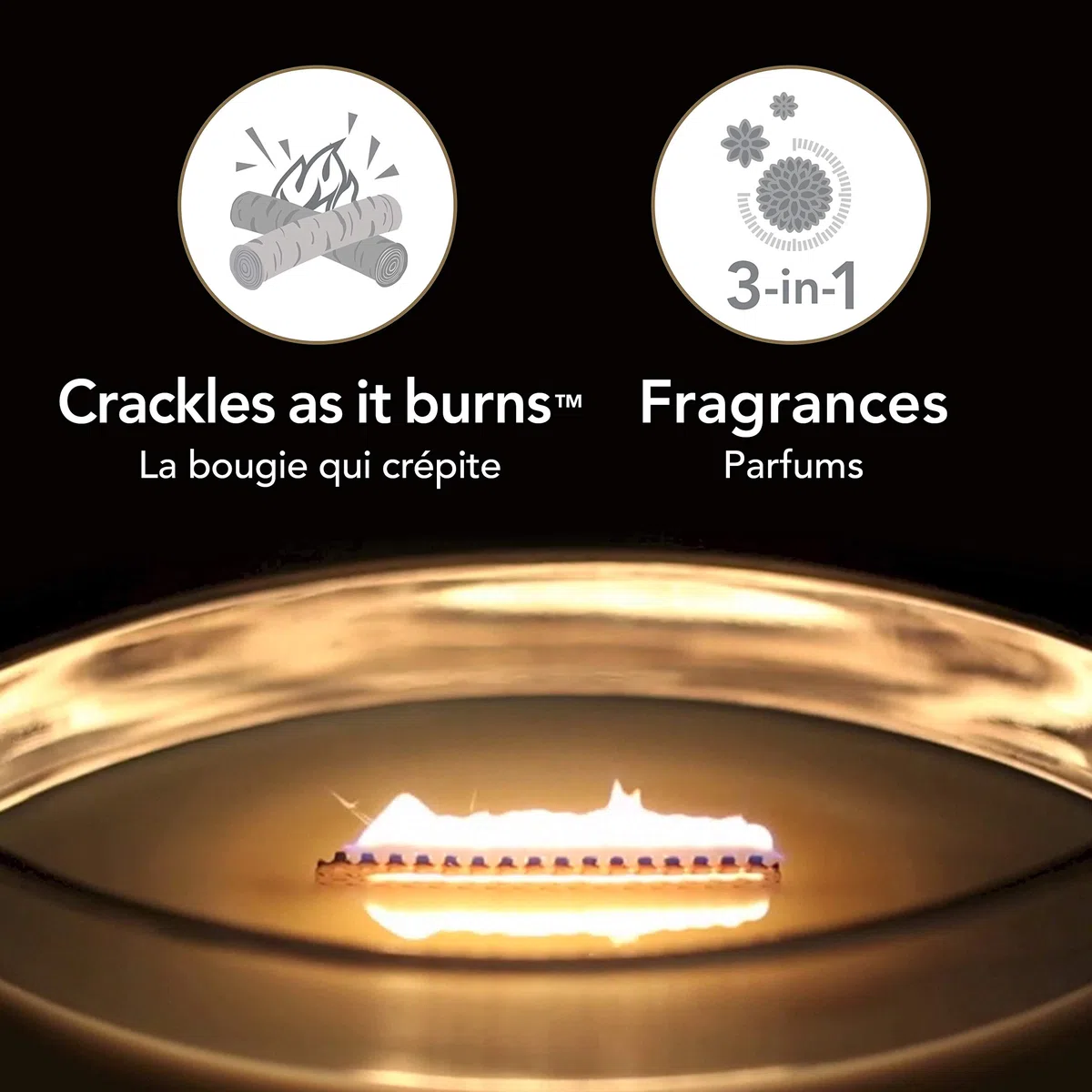 WoodWick Ellipse Trilogy candela profumata con fiamma HearthwickRifugio di pace