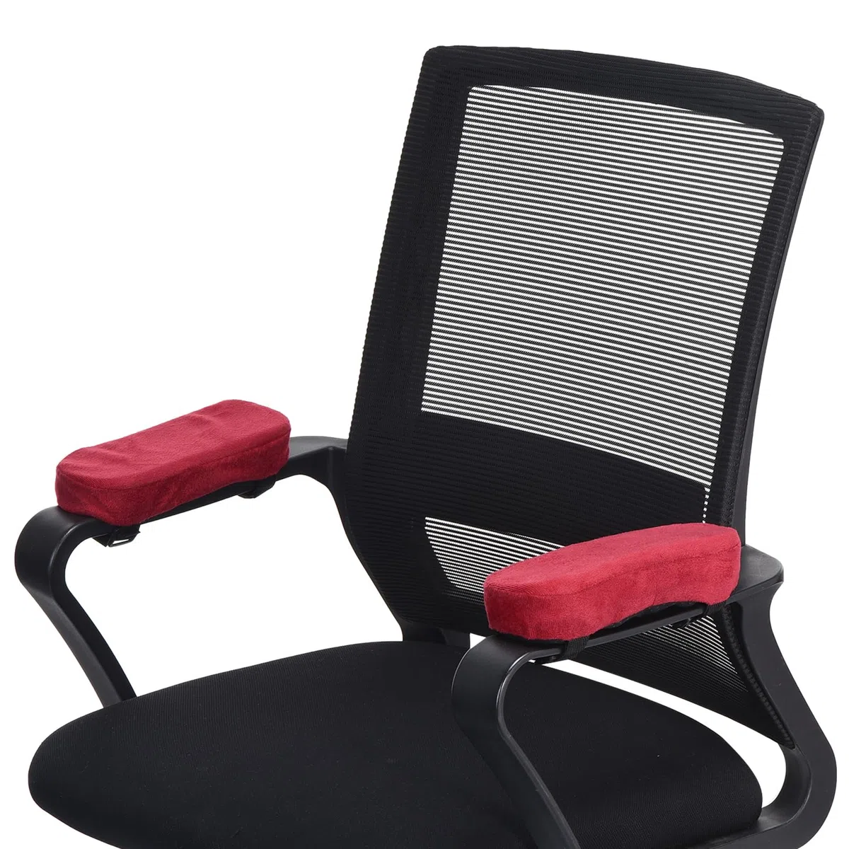 PATIKIL Rivestimenti per Braccioli da Ufficio 2 Pezzi Copribraccioli Sedia Ufficio Morbidi Rivestimenti Braccioli Sedia Memory Foam Cotone Rimovibili Lavabili Nero