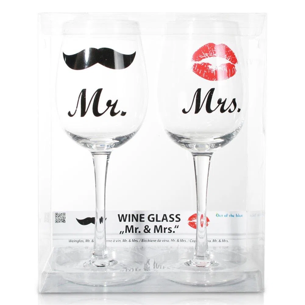 Bicchieri da Vino Mr e Mrs