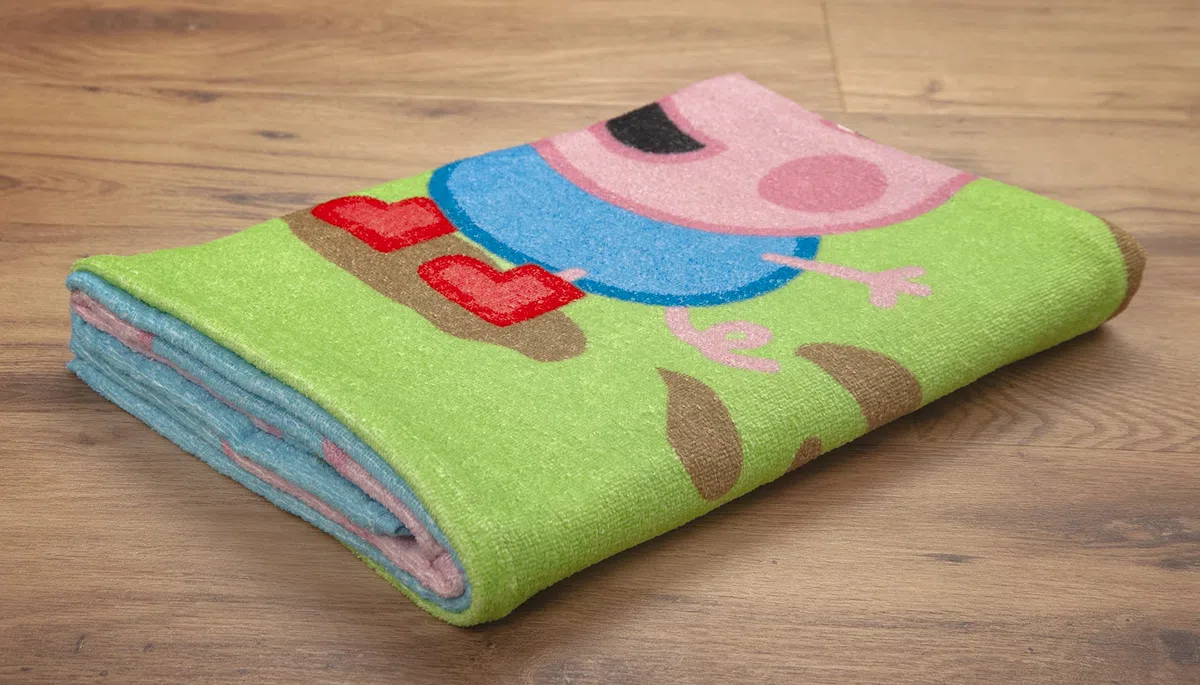 Herding PEPPA PIG Telo mare, 75 x 150 cm, Cotone/Velour, Multicolore