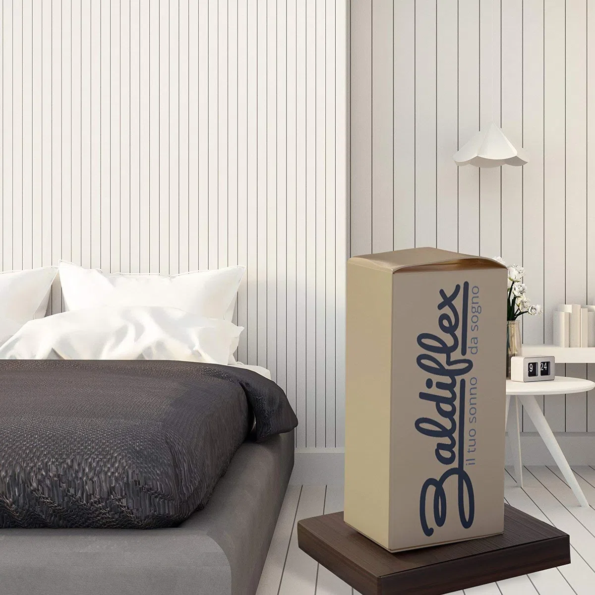 Baldiflex Emporio Fodera per Materasso Singolo in Maxicool, Coprimaterasso, con Fascia Traspirante, Sfoderabile con Zip, Atossica, Misura 80x190x22 cm