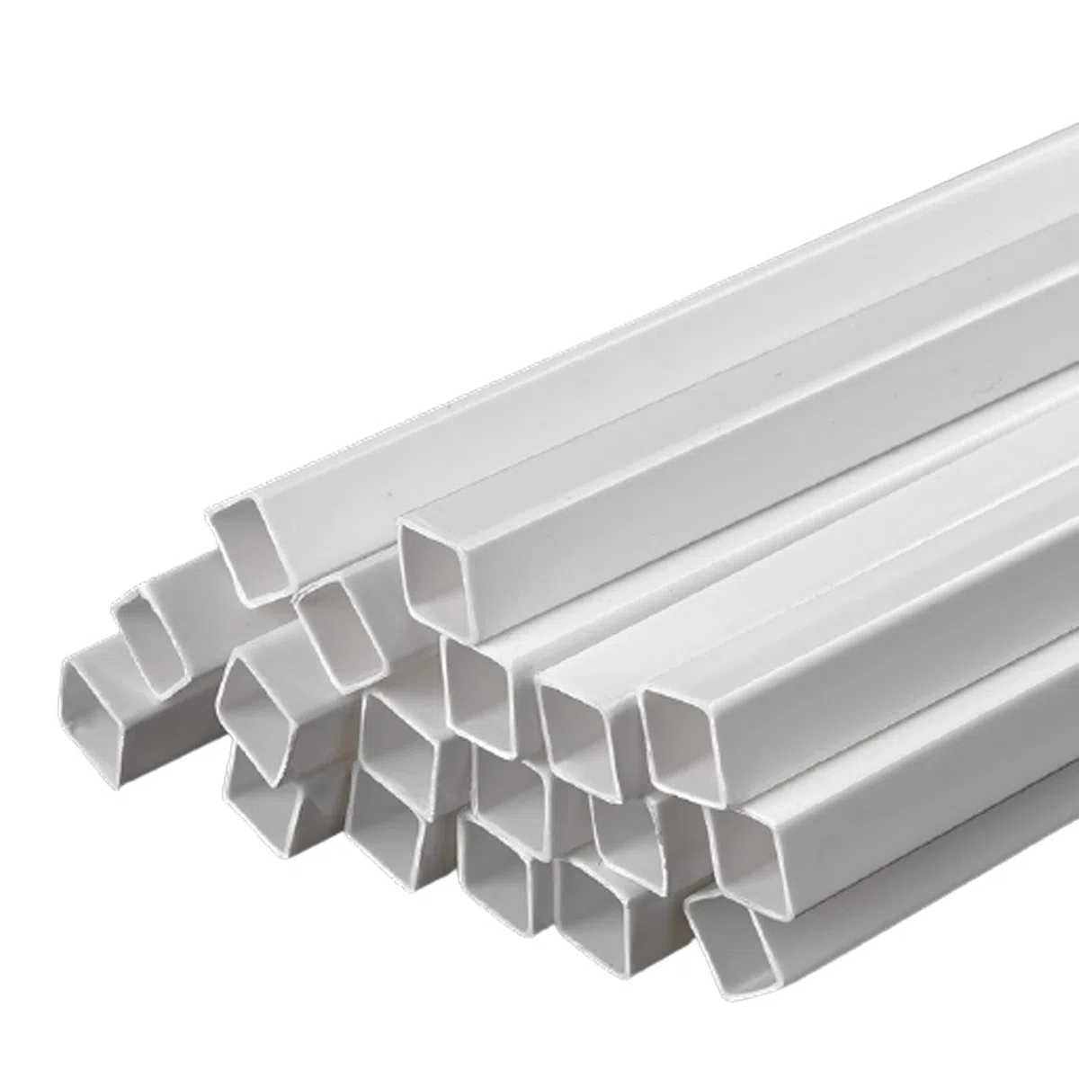 PHasz Tubo Quadrato Cavo in ABS da 20 Pezzi, Lunghezza Laterale 3-10 Mm, Lunghezza 500 Mm Modello in Plastica Adatto per Modello Architettonico,Side Length 5mm