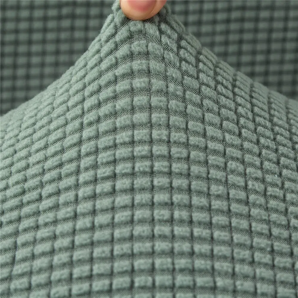 Highdi Jacquard Fodera Copripoltrona Senza Braccioli Elasticizzato, Copridivano Coprisedie Accent con Schienale 1 Posto Lavabili Removibili Coprisedia per Sala da Pranzo Soggiorno (Verde oliva)