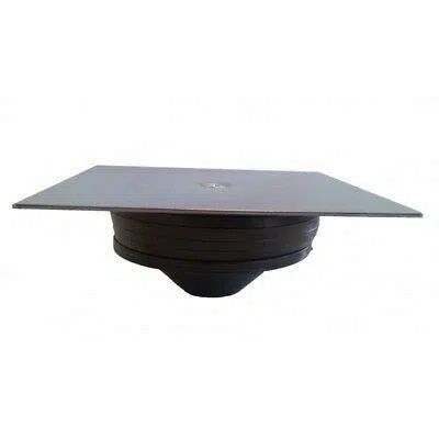 Coperchio Tappo Piattella Da Terra Quadrata 150 X 150 Mm Cromato