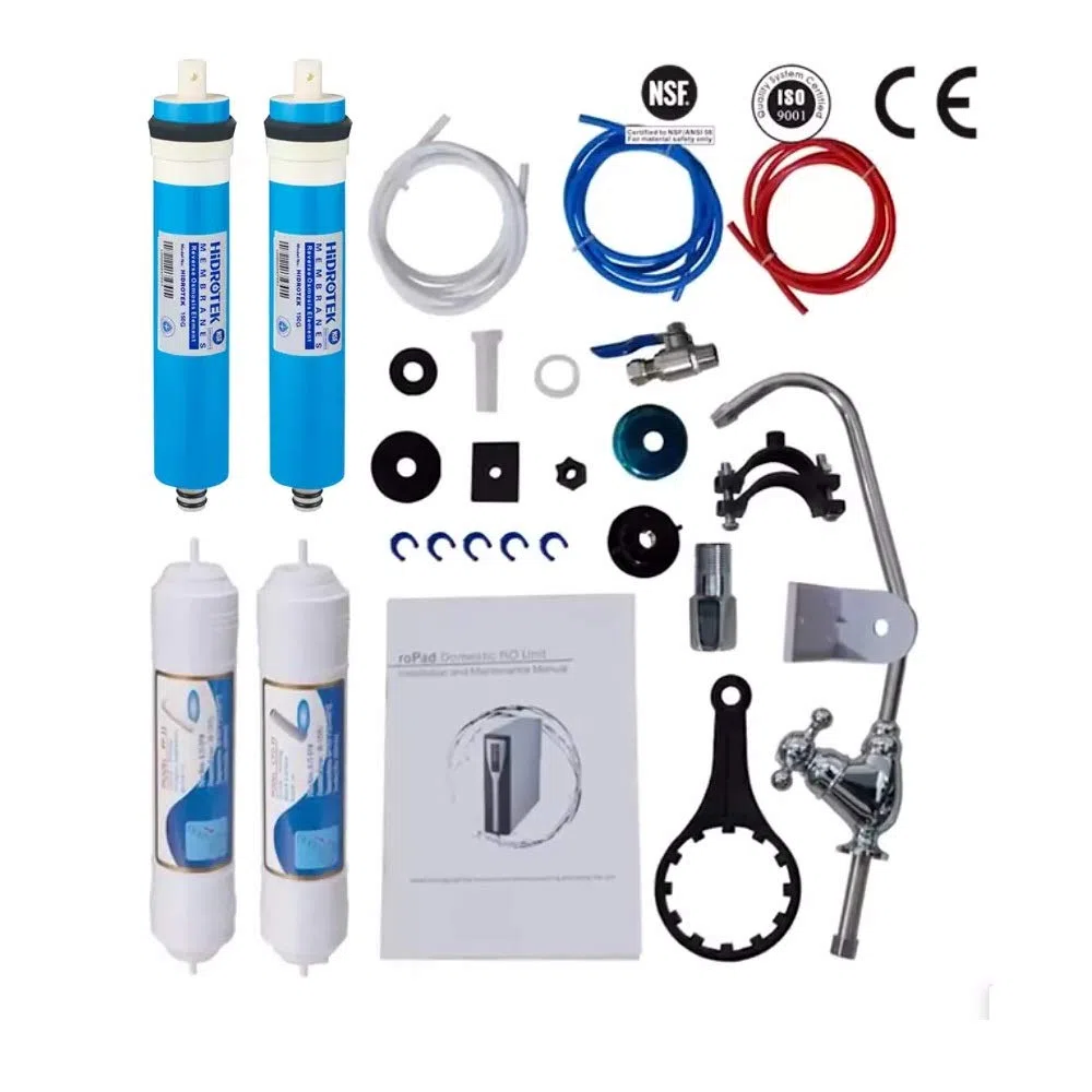 Depuratore acqua osmosi inversa sotto zoccolo con display | Purificatore domestico acqua potabile dal rubinetto di casa