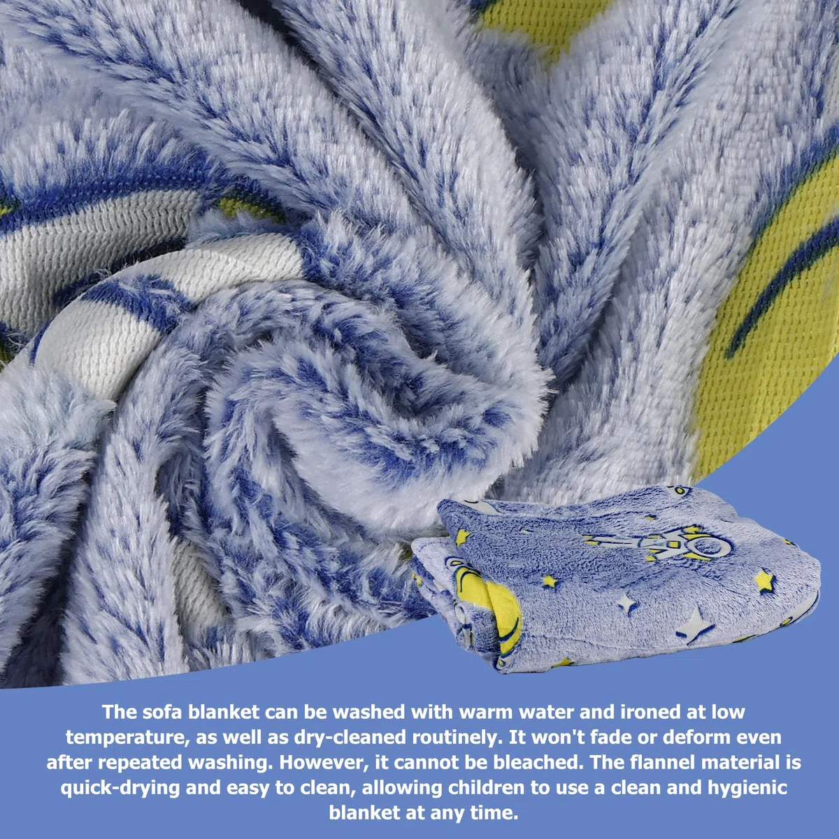 Coperta coccolosa per bambini: coperta che si illumina al buio in flanella, coperta per divano per bambini di 1-10 anni, ragazzi e ragazze, morbida coperta per la casa come regalo (150 x 200