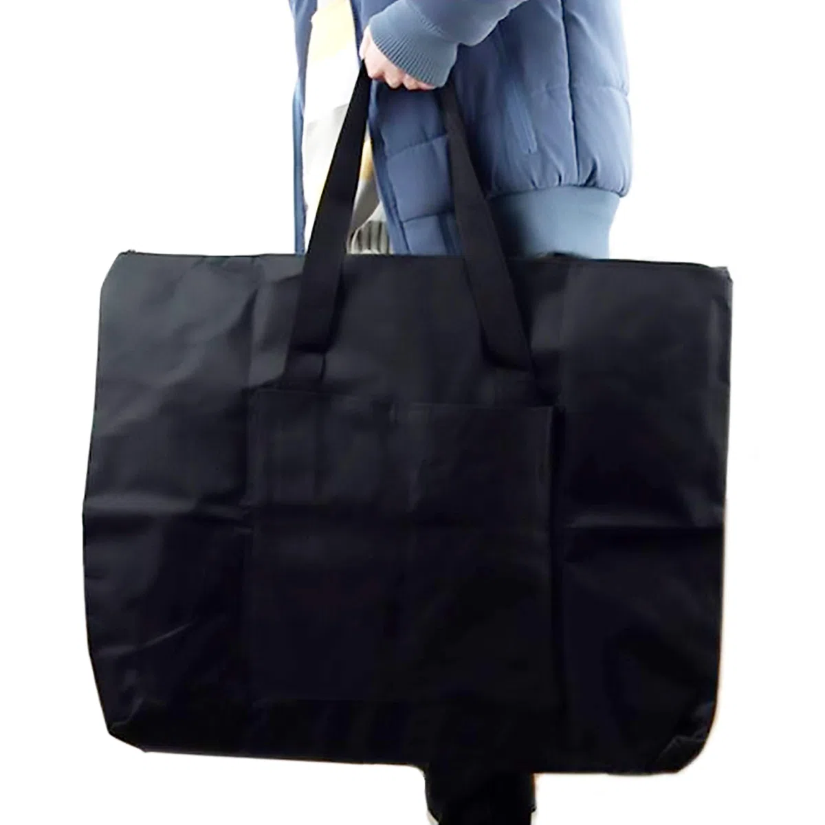 INHEMI Borsa da tavola da disegno A2, impermeabile, per disegno, pittura, schizzo, borsa portafogli per trasporto e protezione per schienali, grande formato, 25,8 x 21,1", nero, nero, nero, 25,8 x
