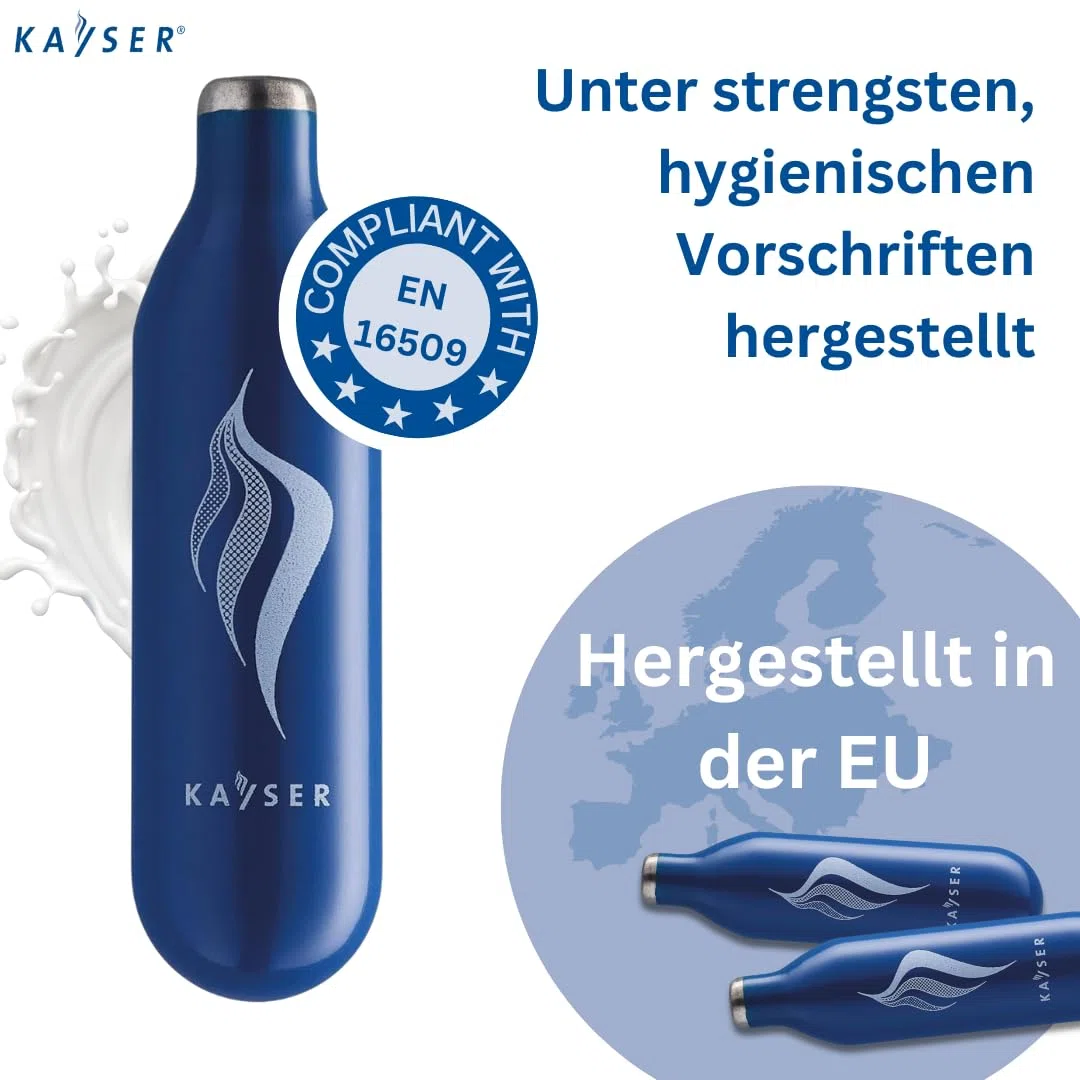 KAYSER K2227001 KAYSER-50 capsule per crema da 500 ml in acciaio riciclabile al 100% Made in EU per applicazioni fredde e calde