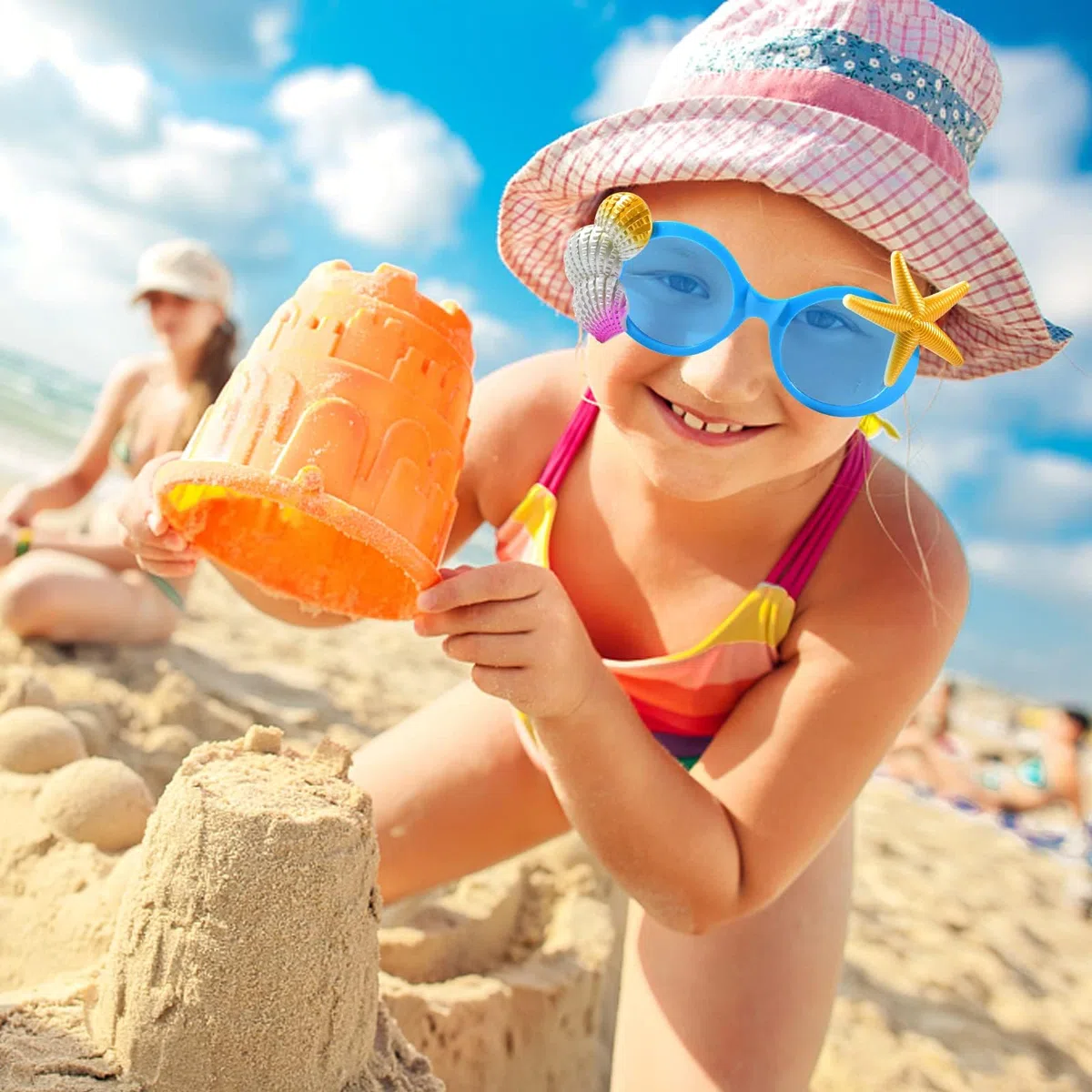 Occhiali da sole divertenti per feste, 9 paia di occhiali da sole per il tempo libero, occhiali hawaiani, accessori per feste, occhiali da festa per bambini, adolescenti e adulti