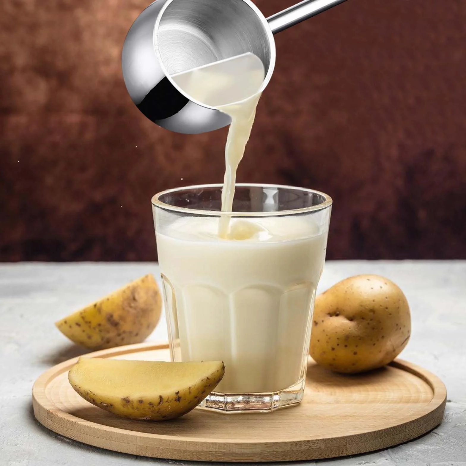 Mini pentola per il latte con manico lungo, 300 ml, scalda il burro con beccuccio, in acciaio inox, a induzione, piccola pentola per cucinare il latte, salsa al cioccolato