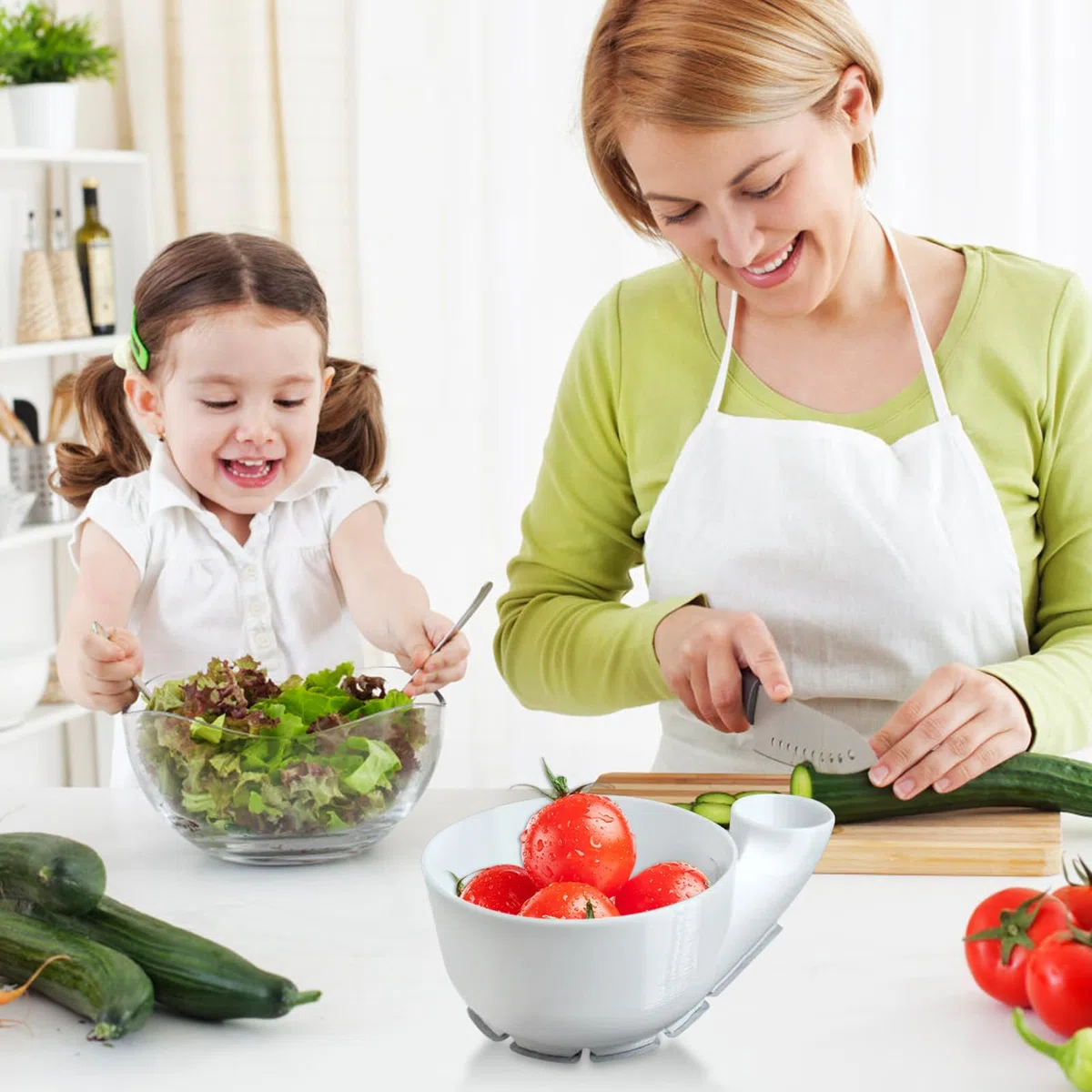 Lavaverdure | Pulizia impermeabile e a risparmio idrico | Lavatrice per frutta e verdura per la casa, per la casa, ristorante, campeggio, insalata, frutti di bosco, verdure in foglia, alimentari
