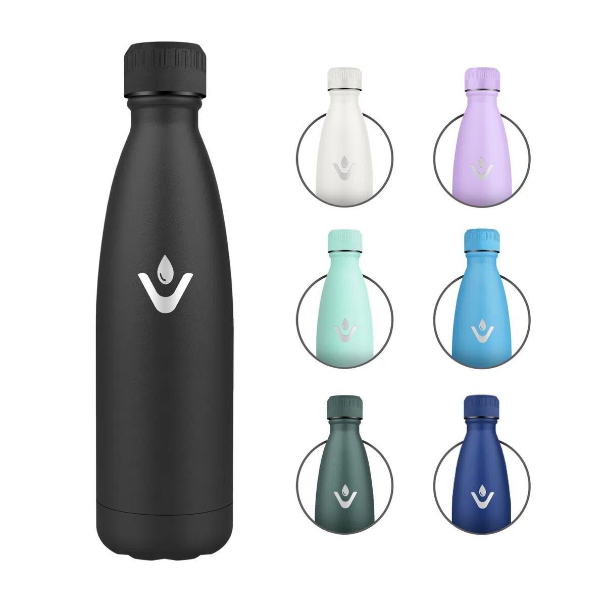 Borraccia Termica 750ml, Doppia Parete Isolata, Senza BPA, Bottiglia Acqua Riutilizzabile in Acciaio Inox, a Prova di Perdite, Bottiglia Termica per Adulti, Scuola, Ufficio, Viaggi, Sport, Campeggio