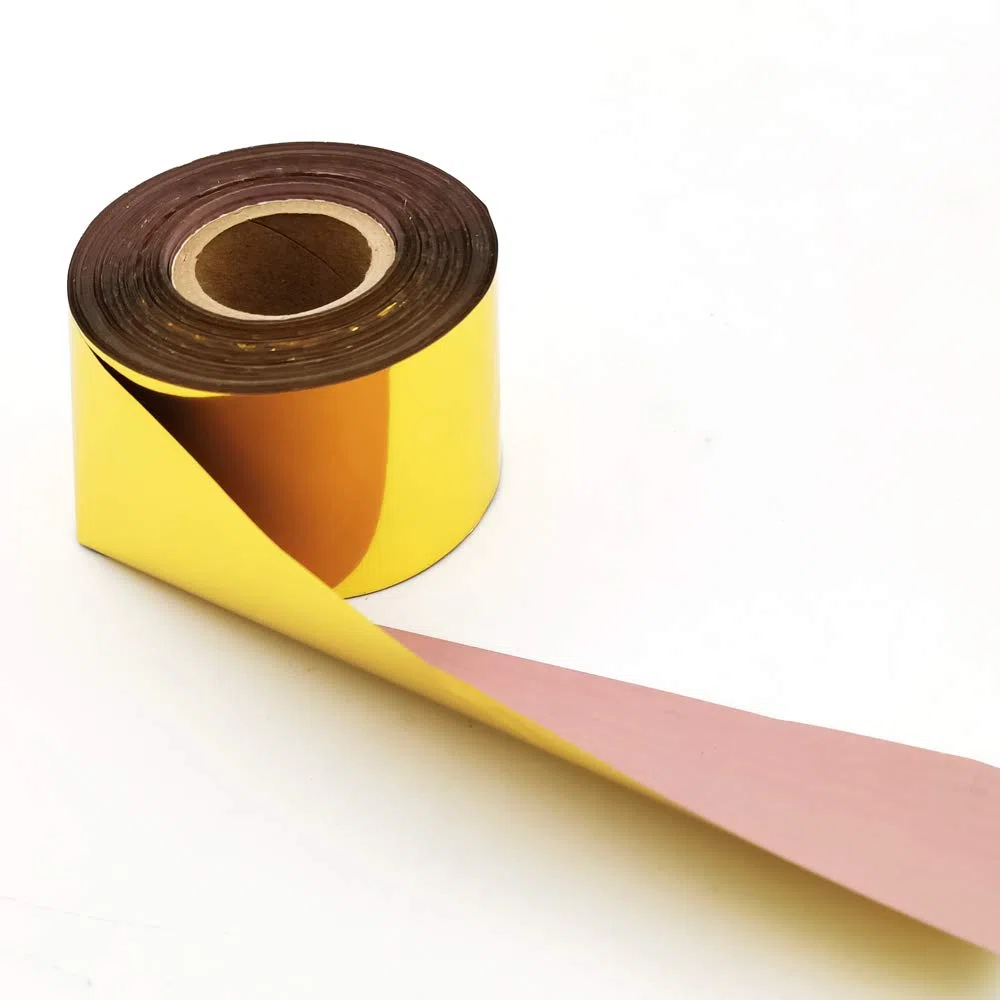 Gold Hot Foil Rolls Heat Transfer Film Anodized Gilded Paper Hot Foil Stamping Paper 400ft for DIY Leather Bronzing PVC and Paper Craft Papers Gilding (1.5"x400ft)