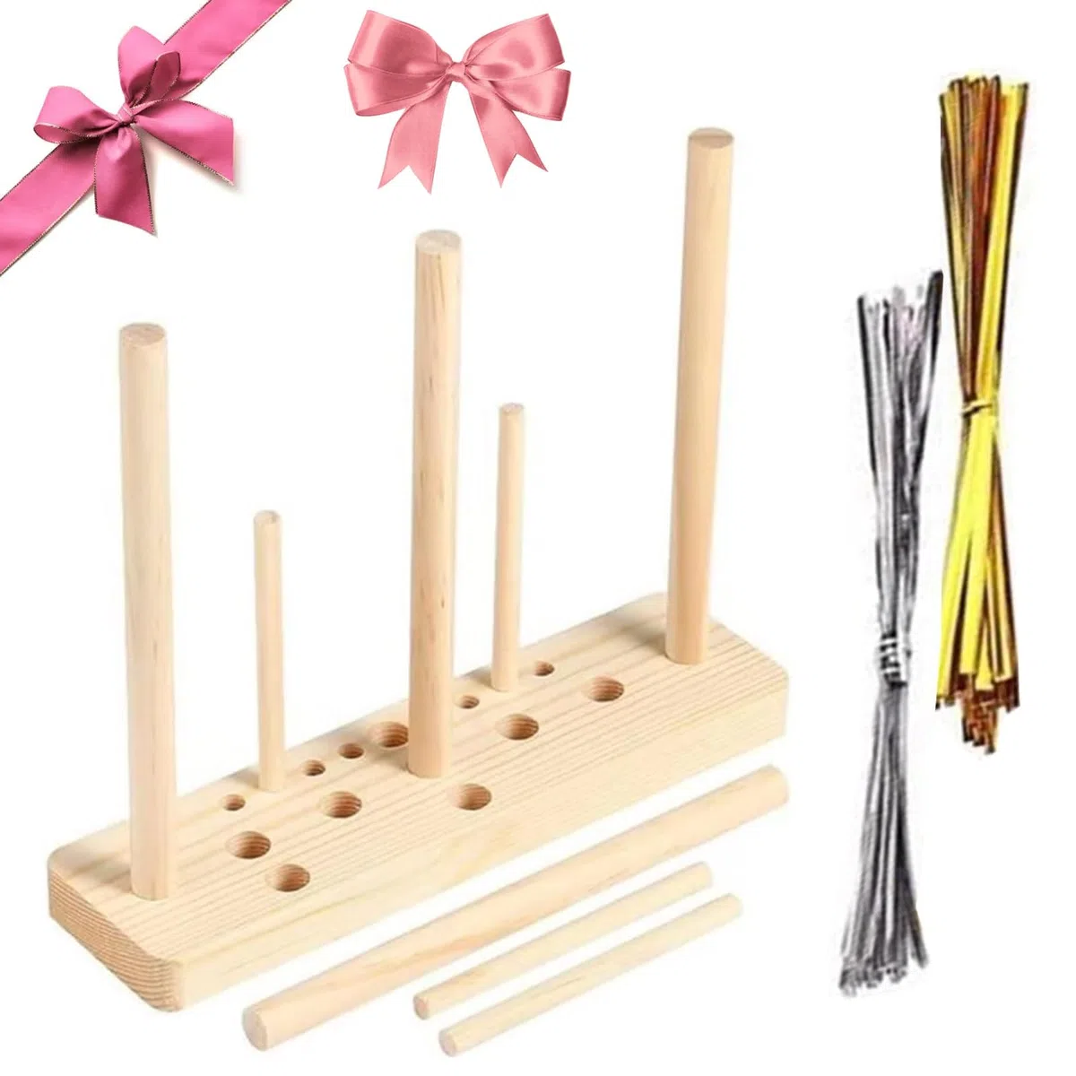 Bow Maker per Nastro, Creatore di Arco per Nastro, Bowknot Maker, Creare Fiocchi Regalo Bow Maker per Nastro per Fiocchi Regalo, Decorazioni per Feste, Ghirlande Natalizie, Fiocchi per Capelli